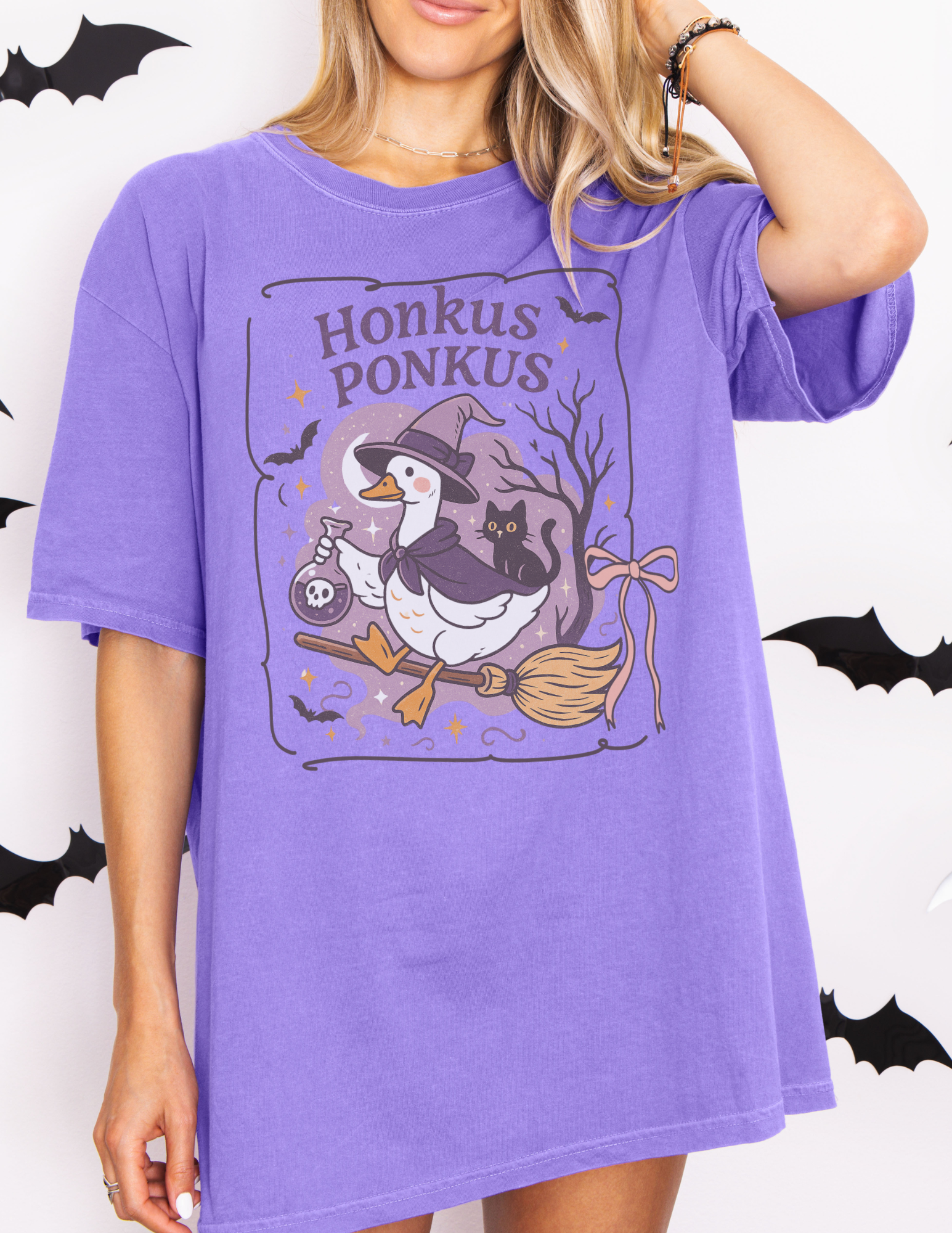 Goose Black Cat Halloween Shirt