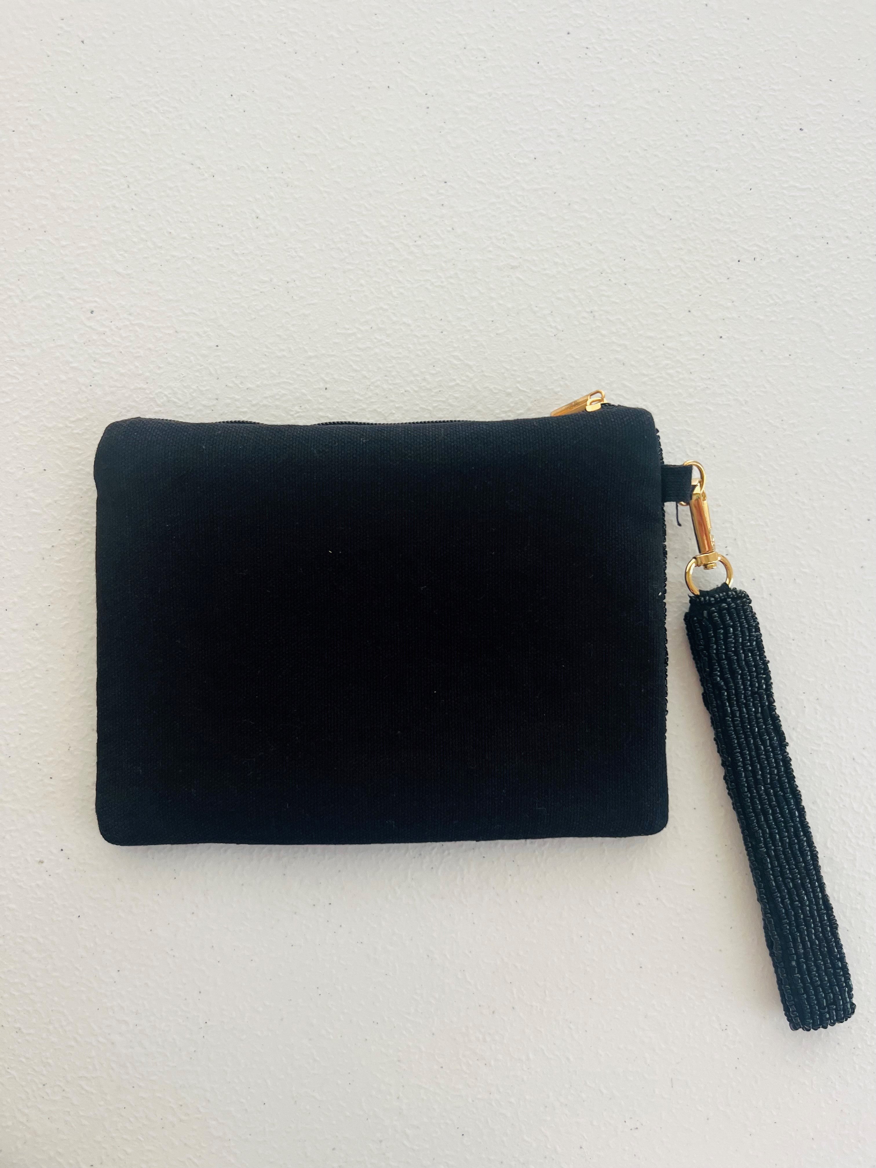 Boo Beaded Wristlet
