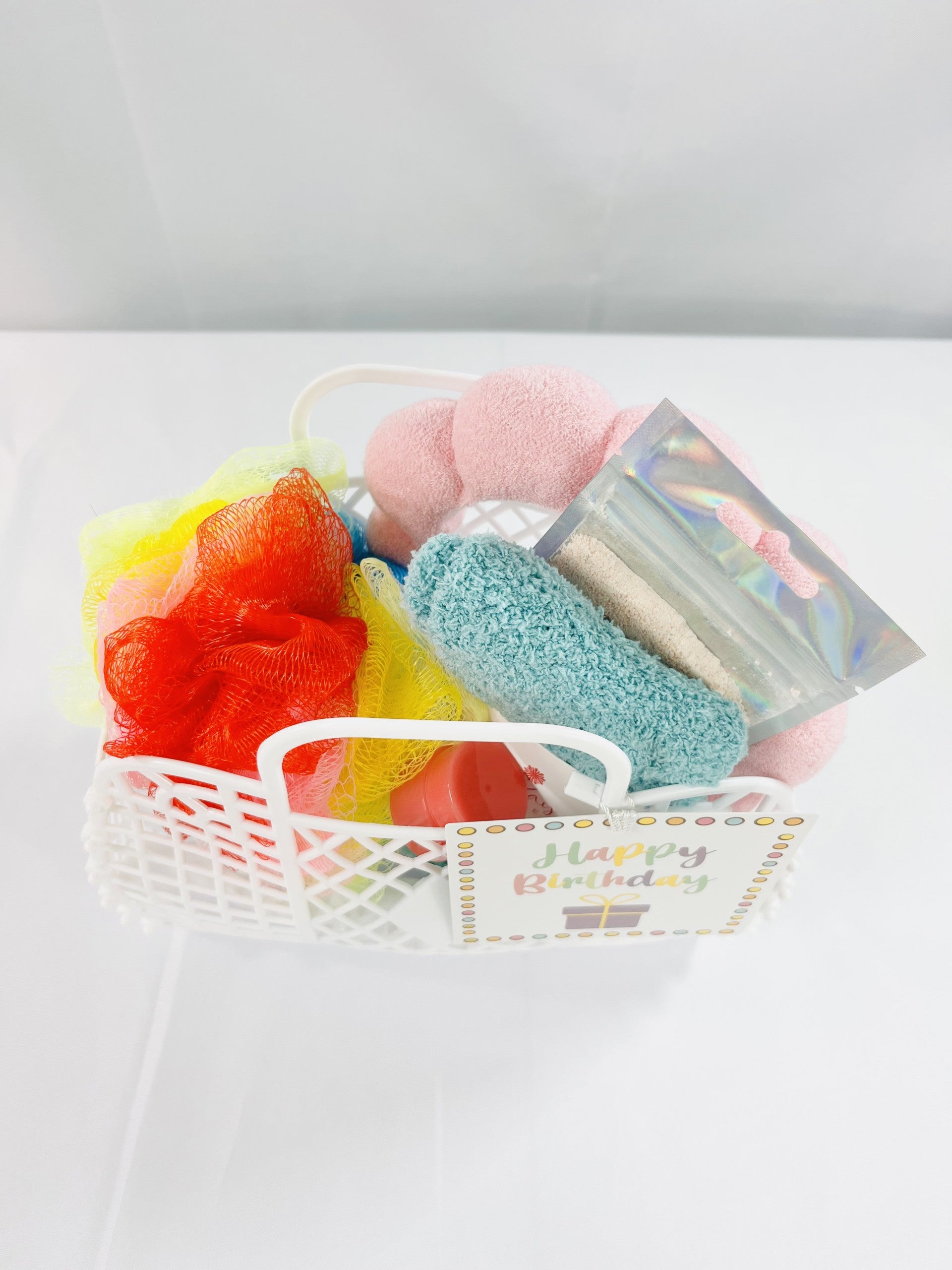 Rainbow Happy Birthday Gift Basket For Girls