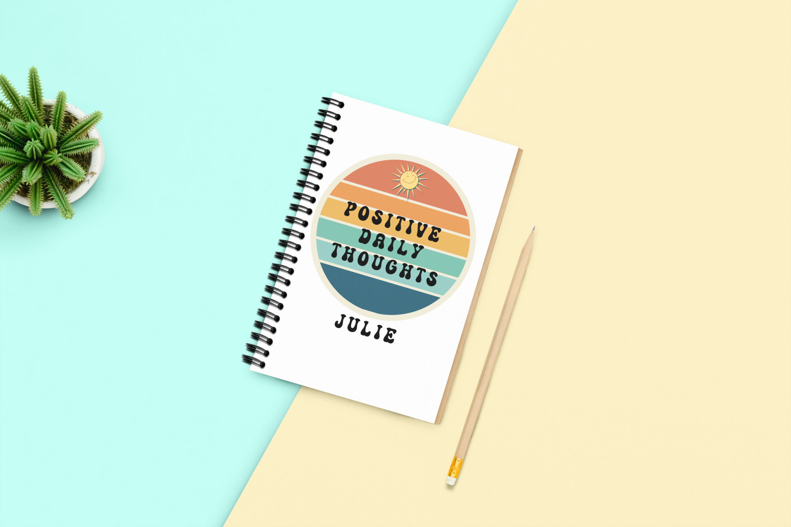 Teen Girl Gift, Personalized Positive Mindset and Thoughts Journal