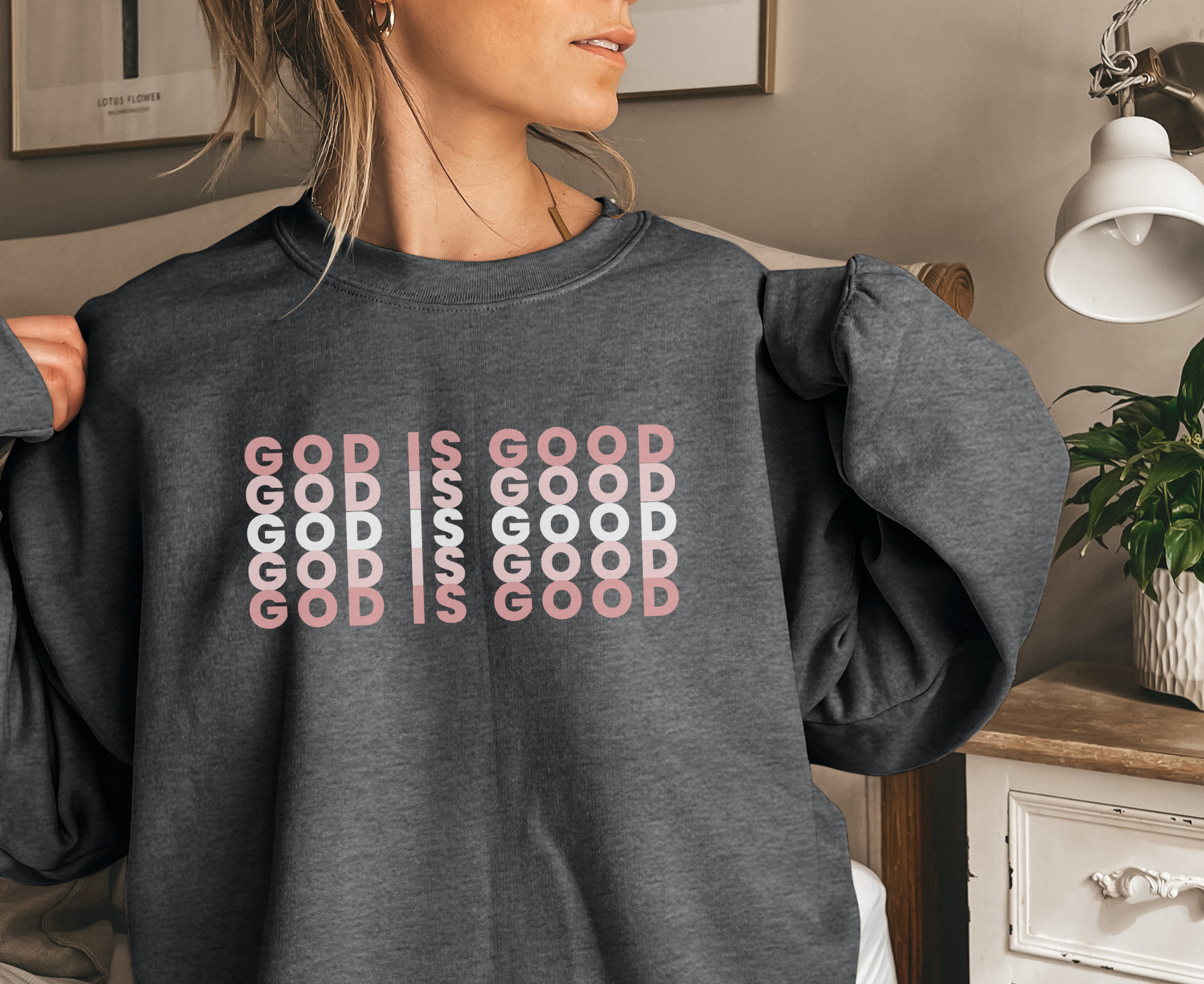 Retro God Is Good Sweatshirt