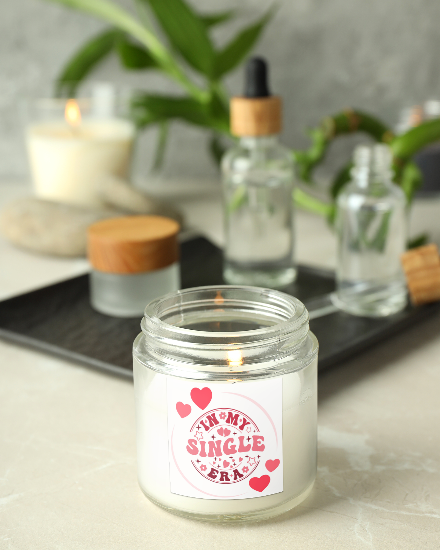 In My Single Era Valentines Day Candle