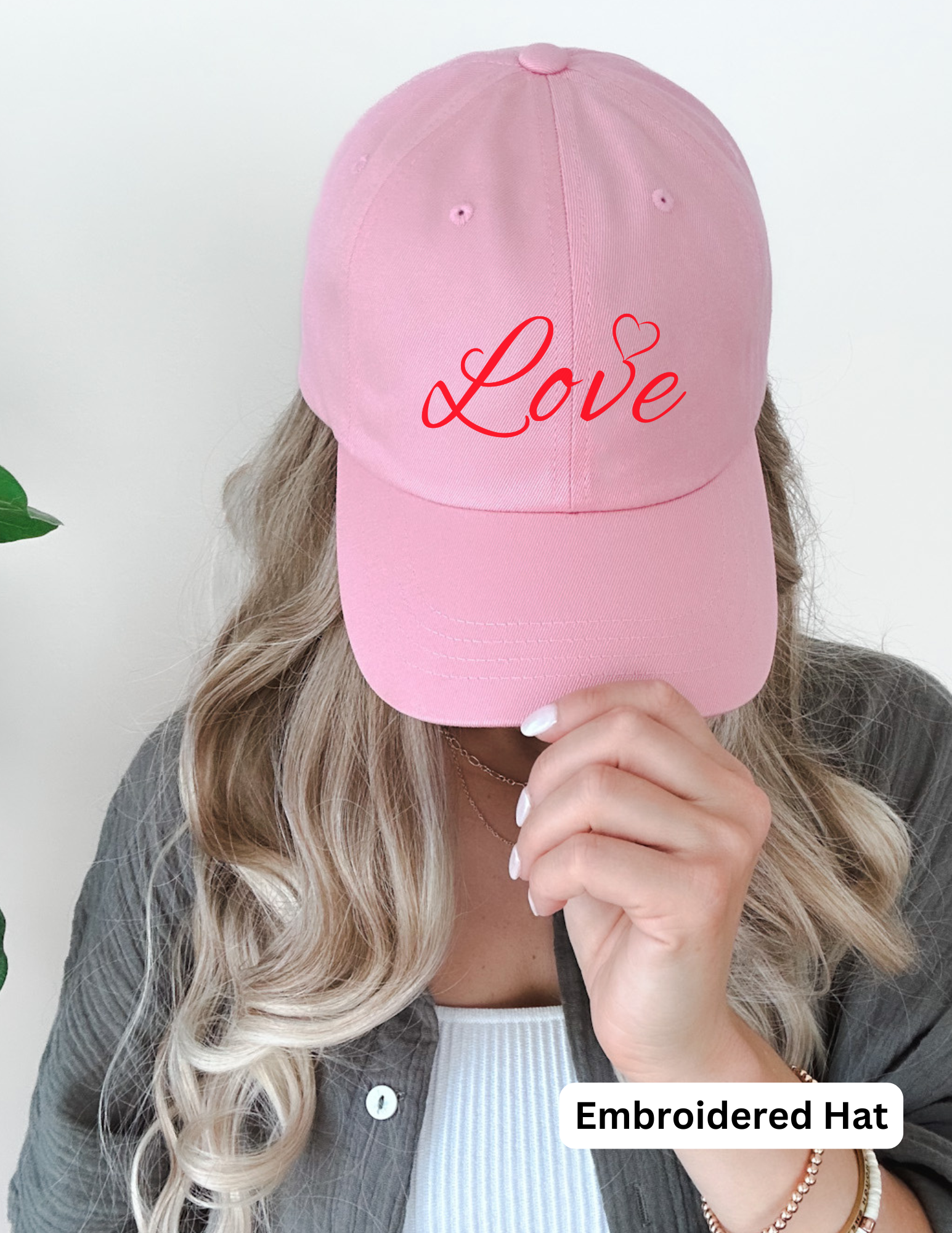 Embroidered Love Hat