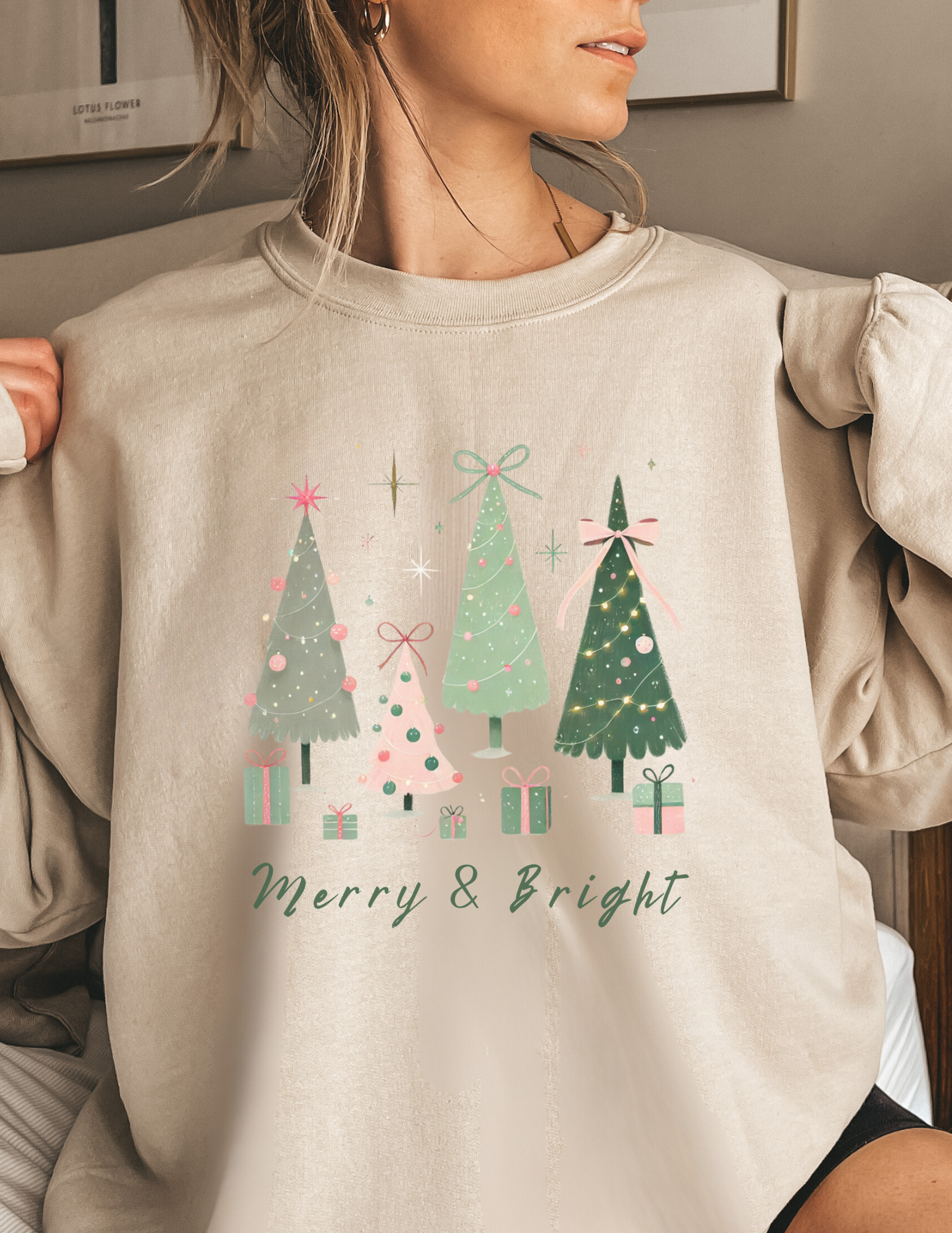 Merry And Bright Coquette Tree Shirt