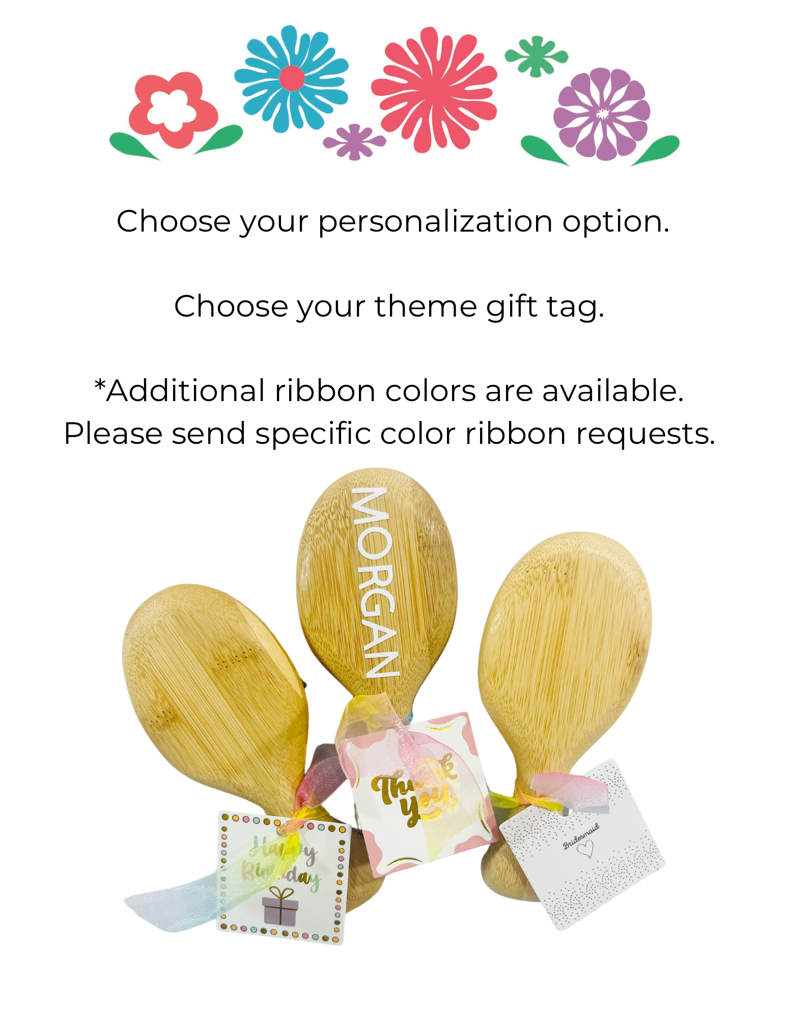 Personalized Mini Bamboo Hair Brush with Travel Bag