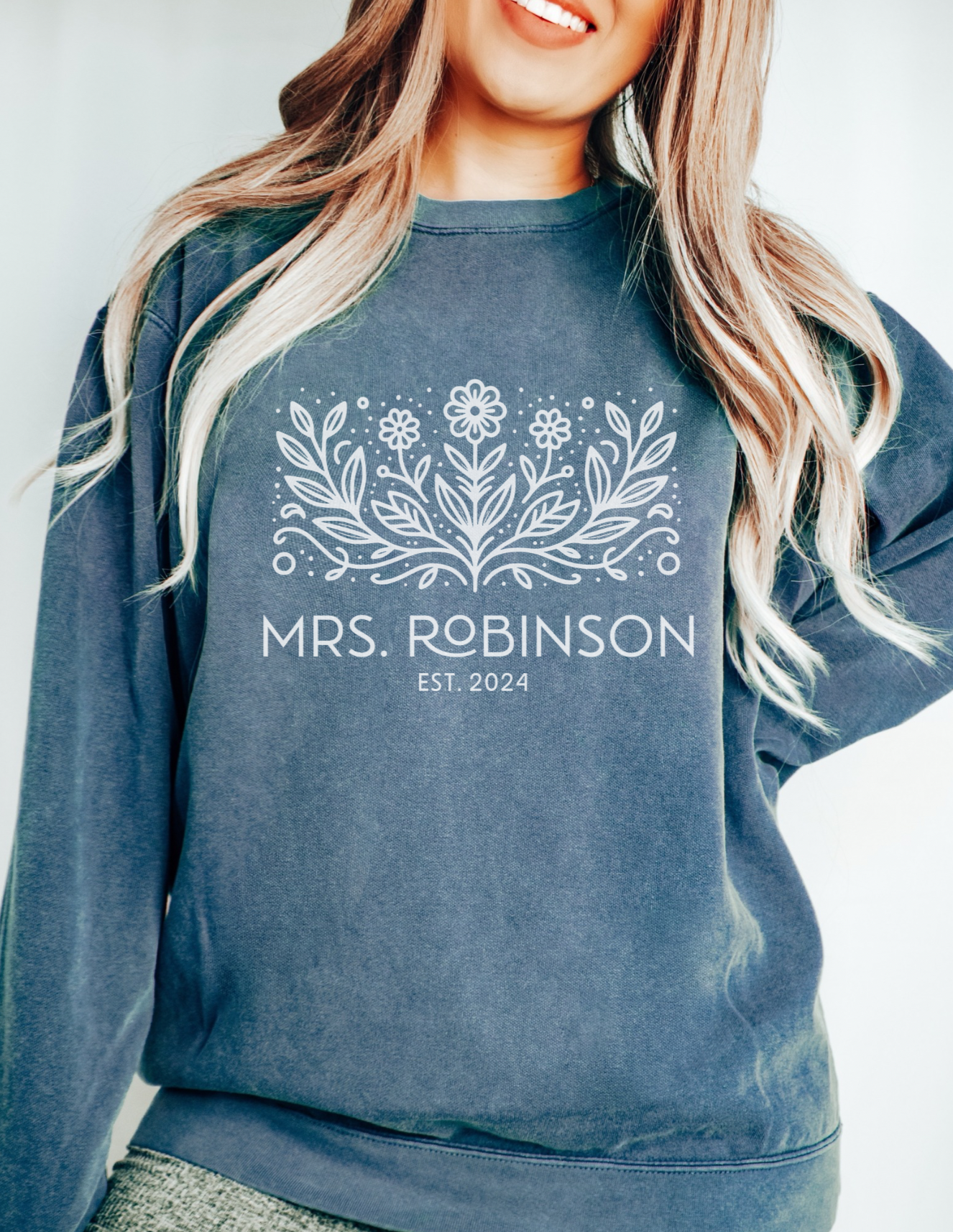 Personalized Mrs. Wildflower Sweatshirt
