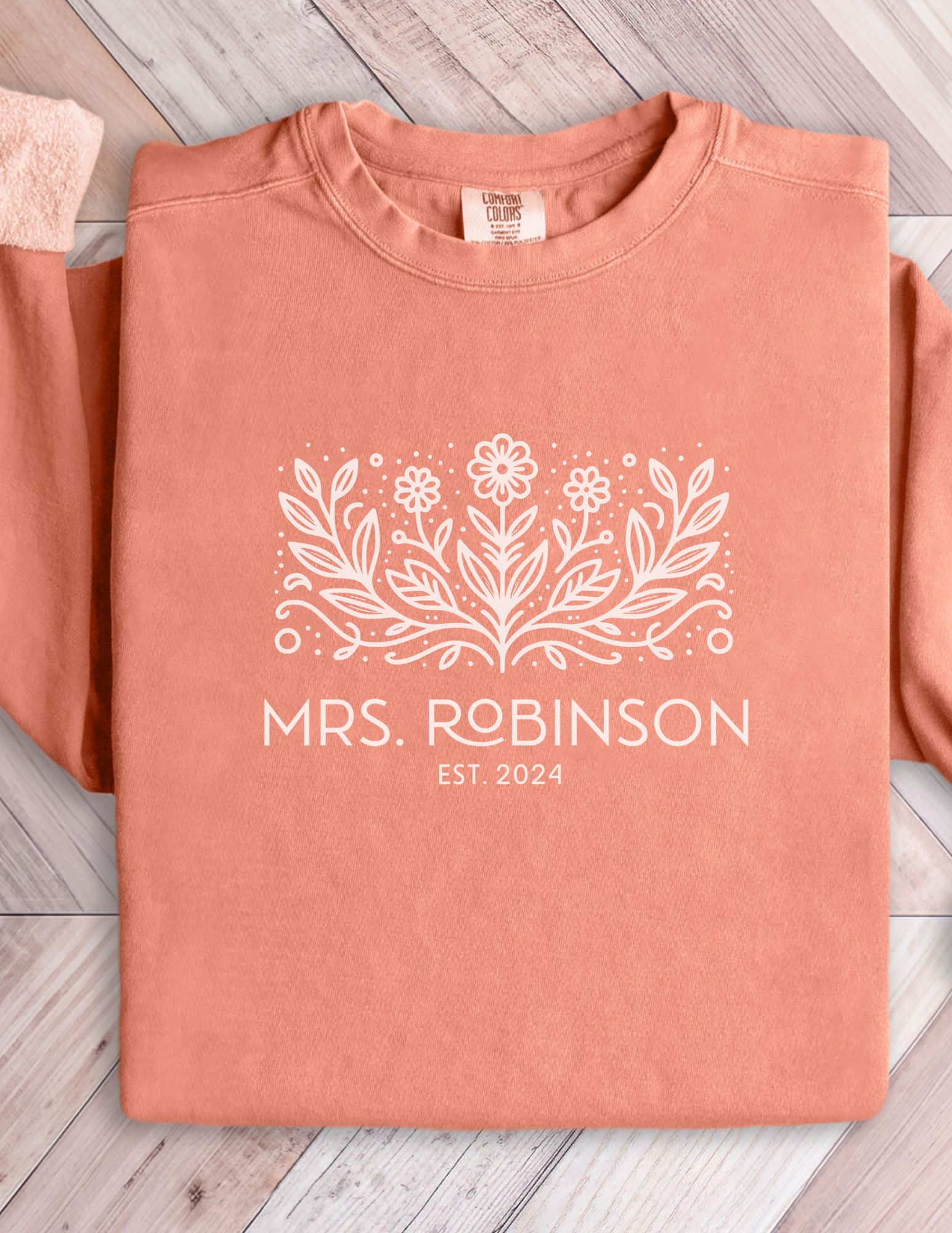 Personalized Mrs. Wildflower Sweatshirt