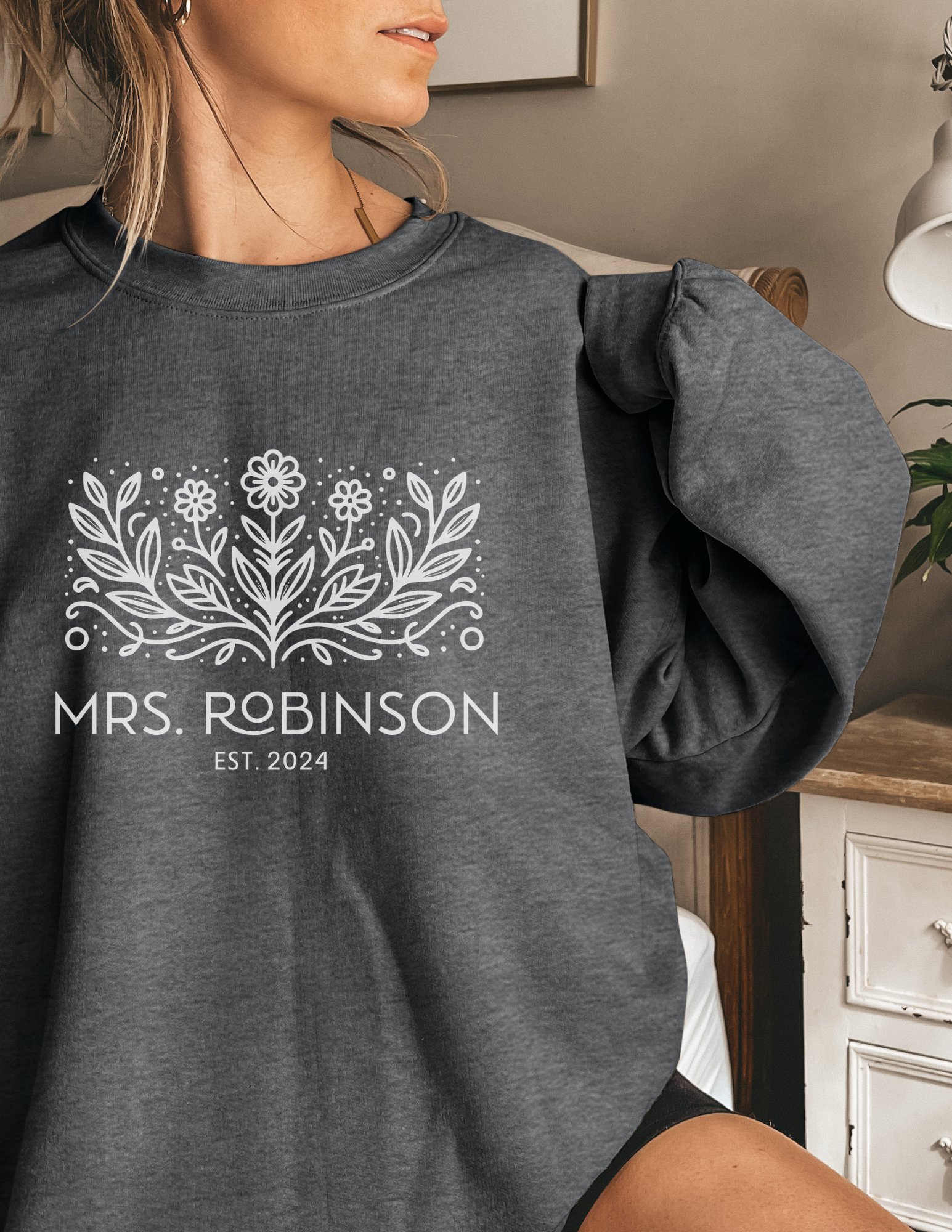 Personalized Mrs. Wildflower Sweatshirt