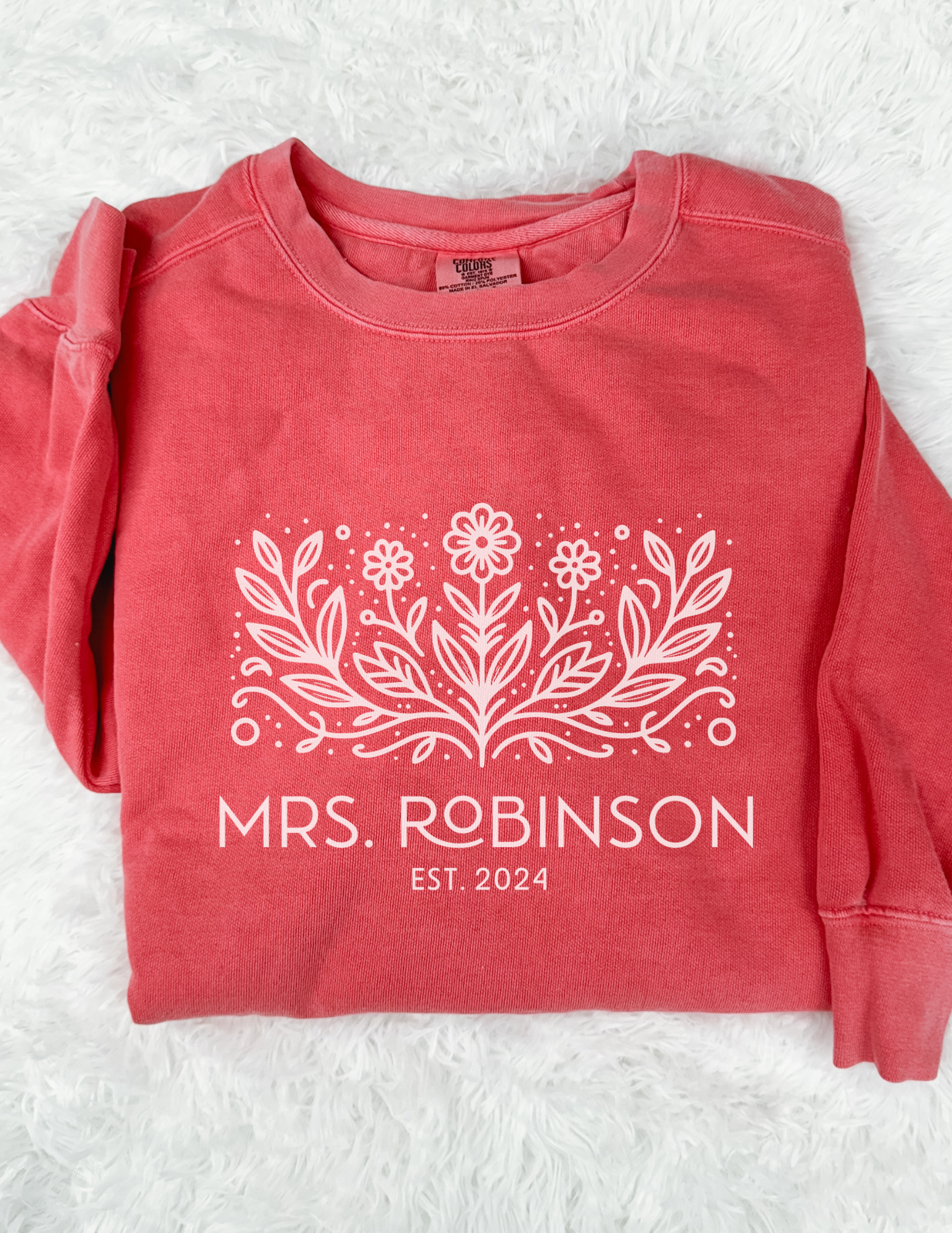 Personalized Mrs. Wildflower Sweatshirt
