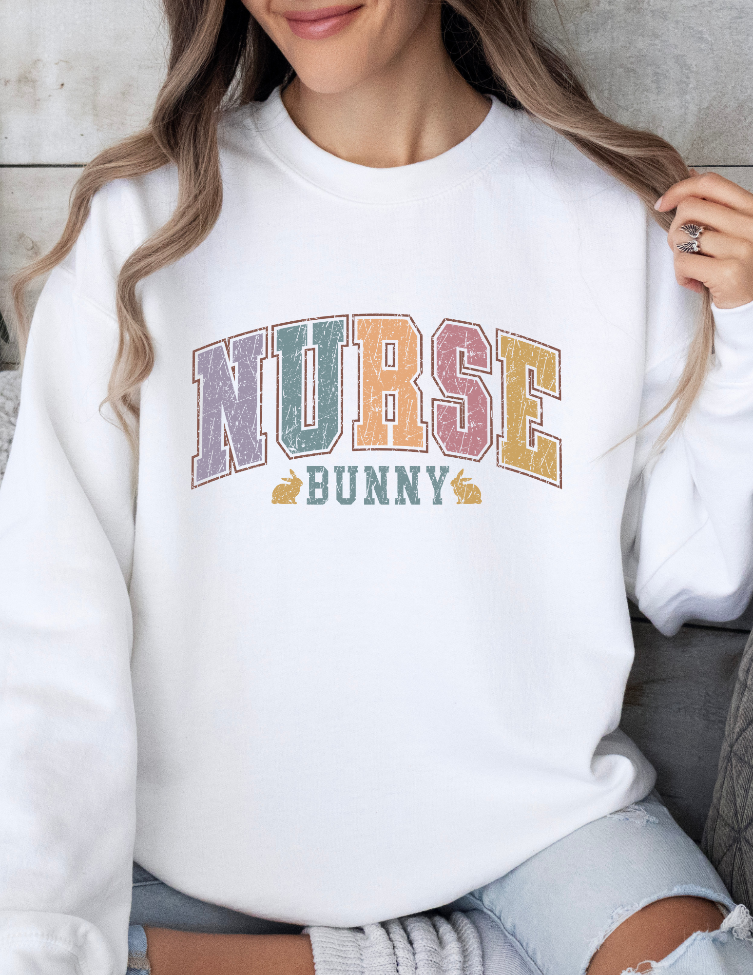 Nurse Easter Bunny Sweatshirt