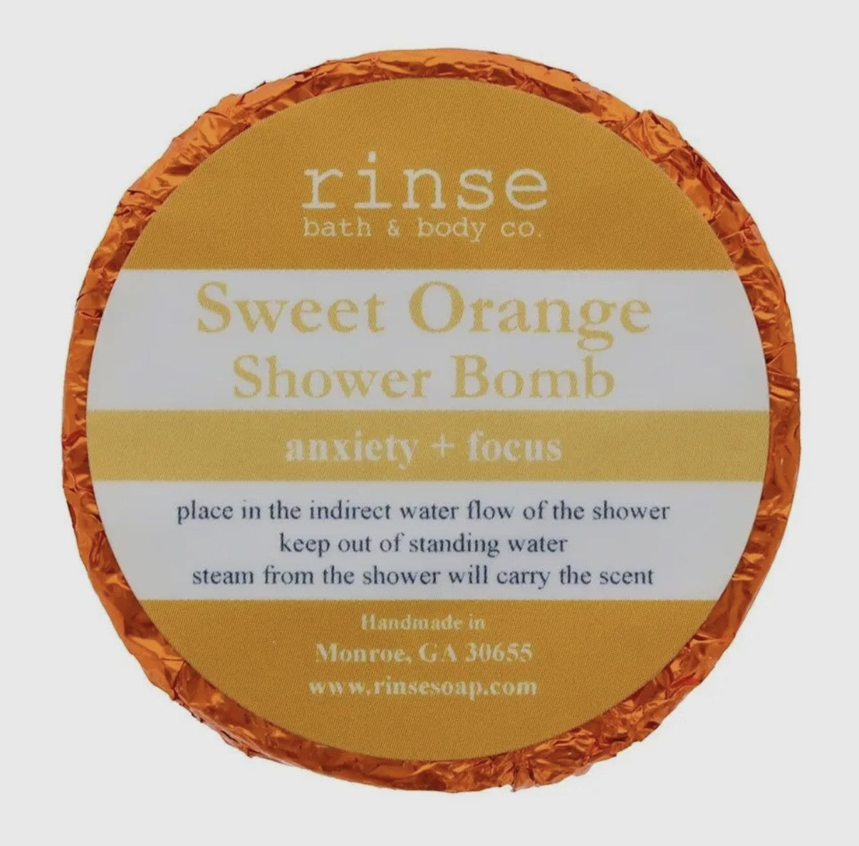Vegan Orange Shower Steamer