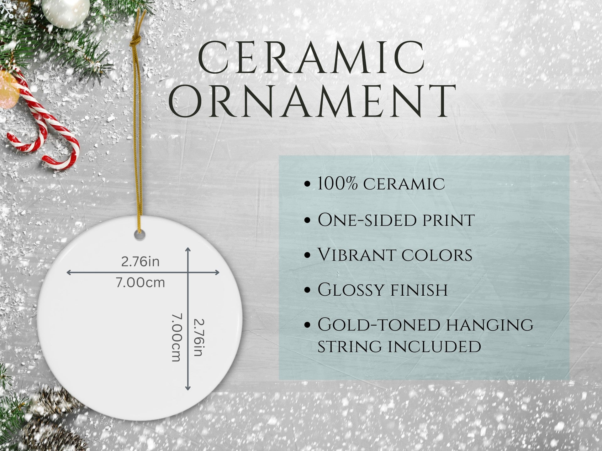 Personalized Highland Cow Ornament