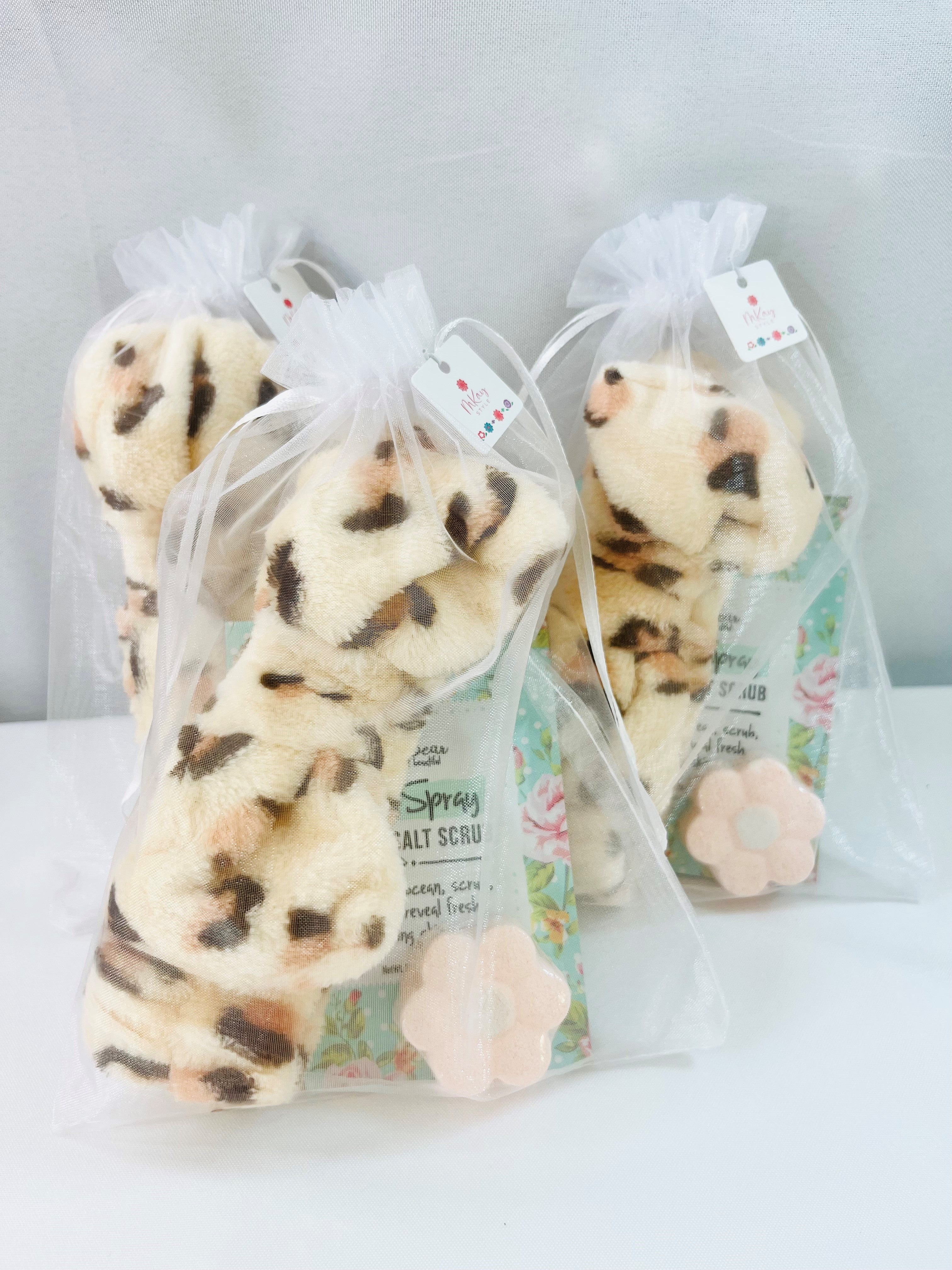 Leopard Print Spa Party Favor