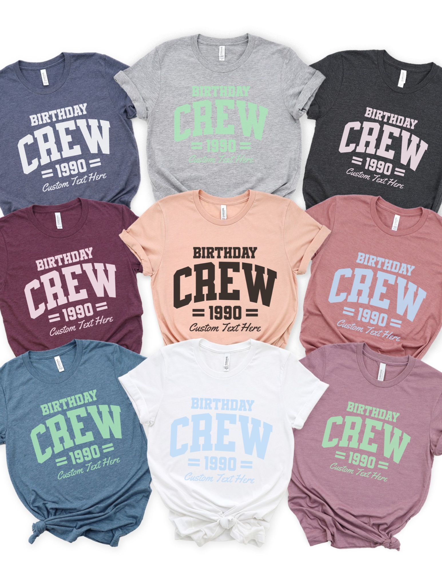 Personalized Birthday Crew Shirt