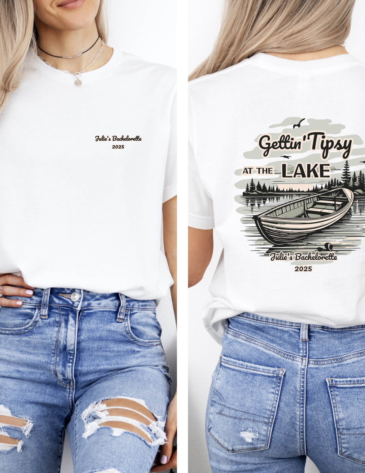 Personalized Lake Bachelorette Shirt