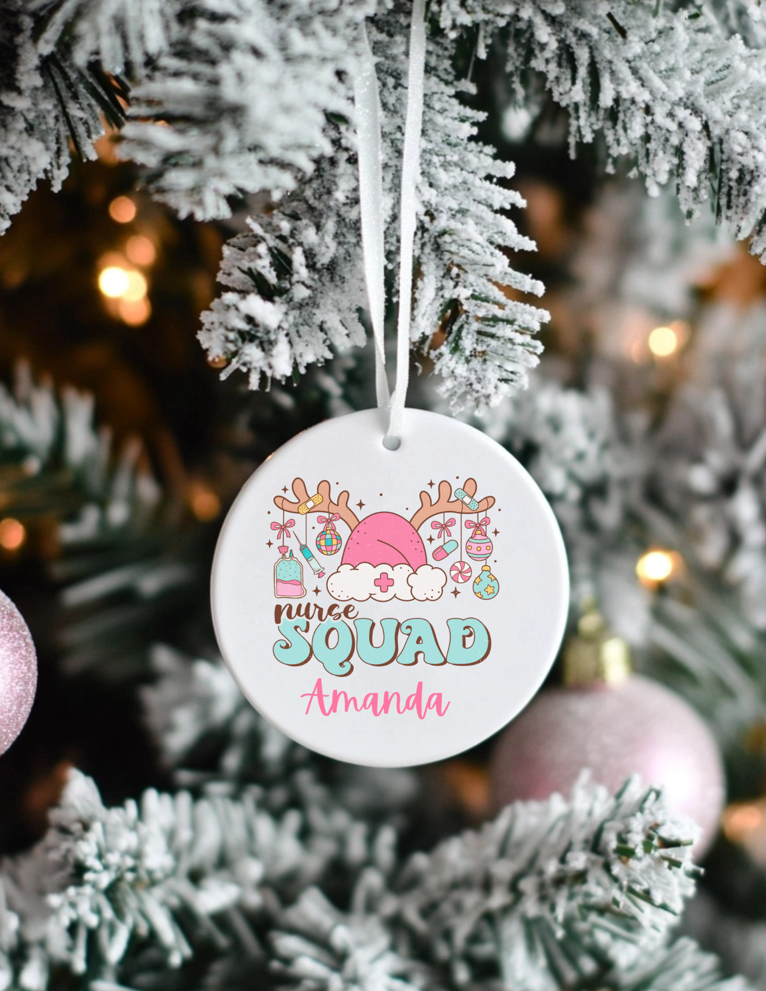 Personalized Nurse Squad Ornament