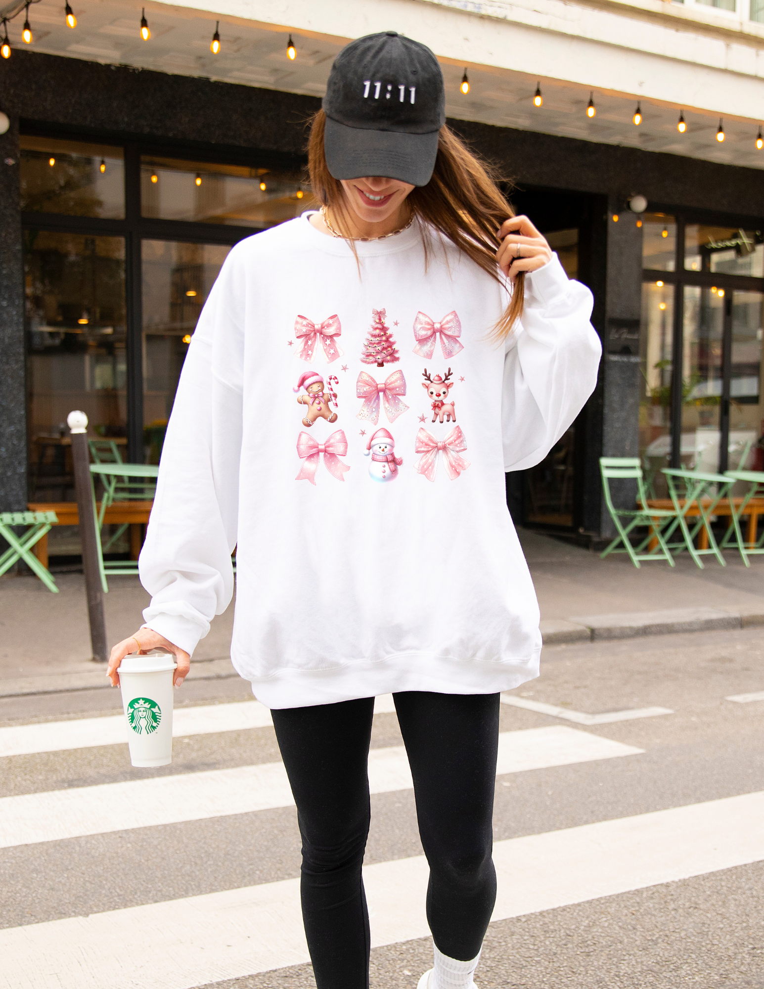 Pink Christmas Coquette Shirt