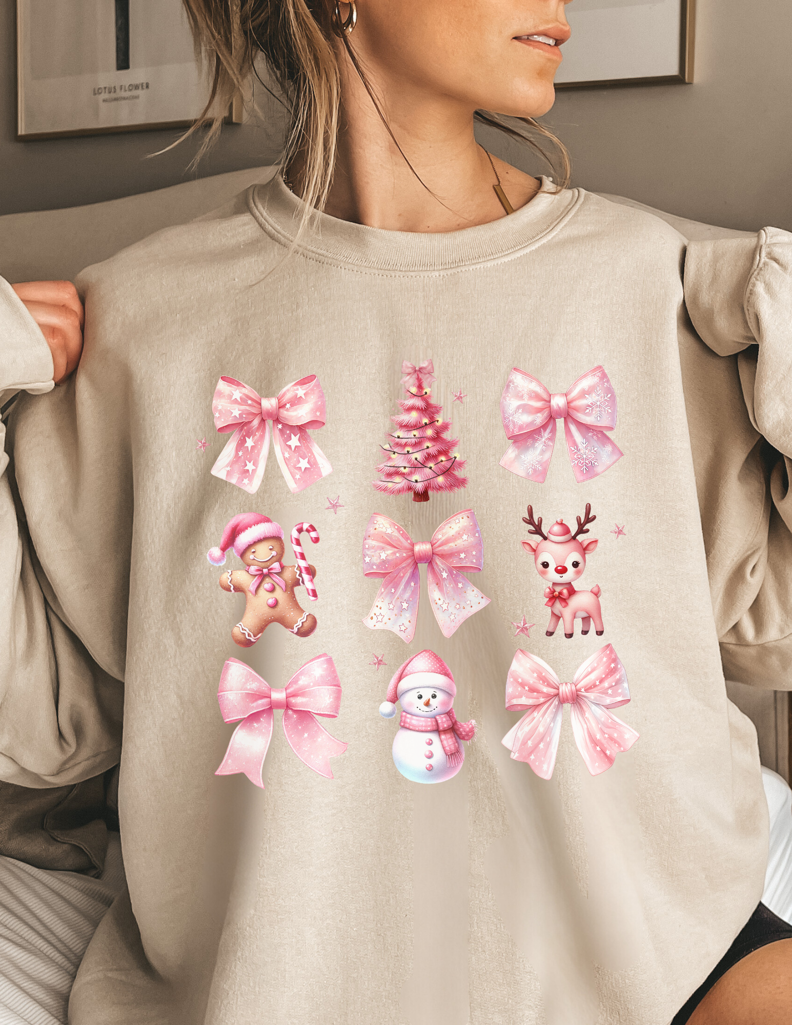 Pink Christmas Coquette Shirt