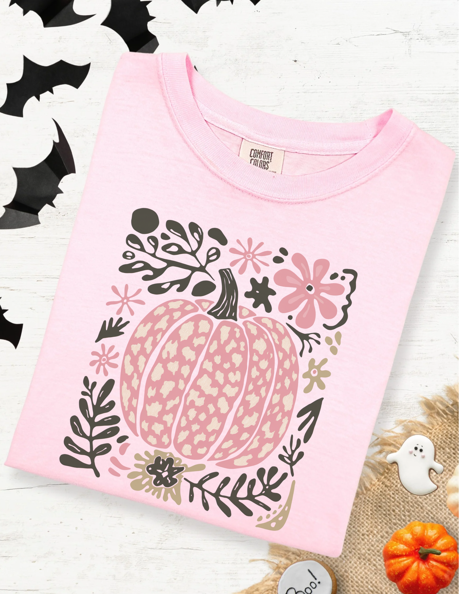 Leopard Print Pumpkin Shirt