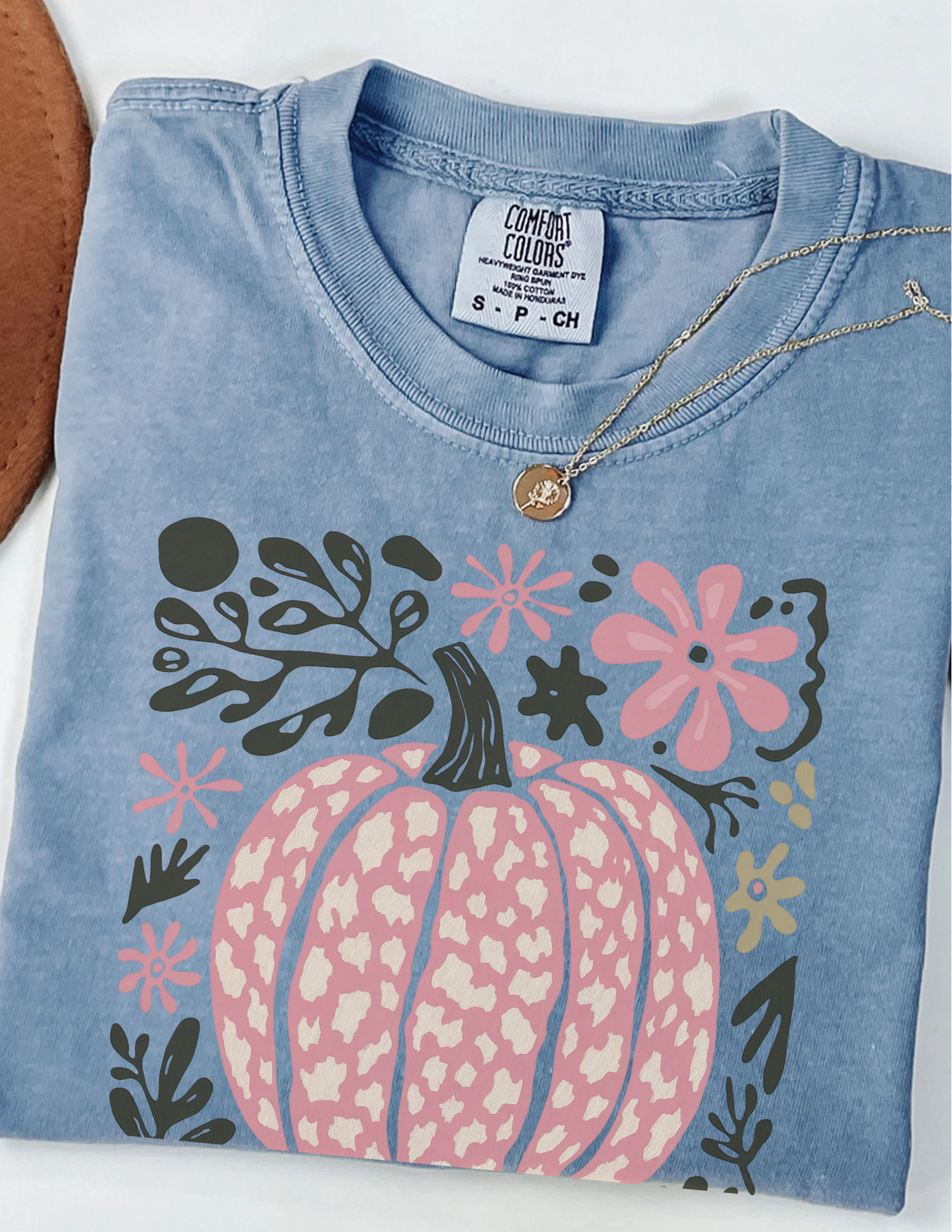 Leopard Print Pumpkin Shirt