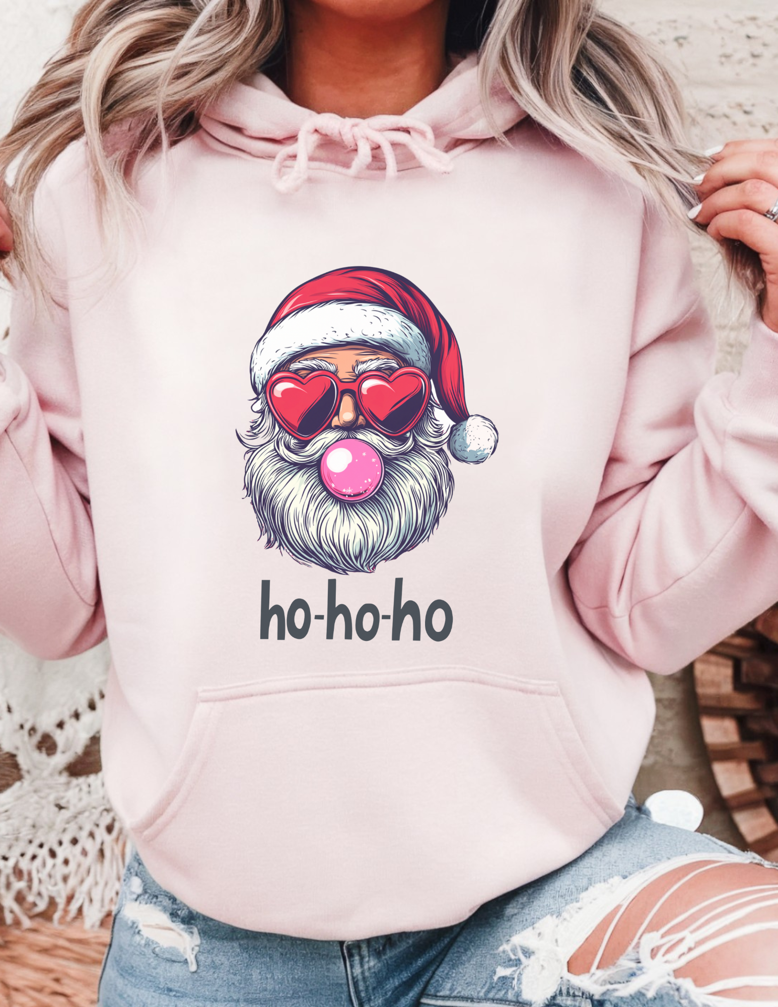 Retro Pink Santa Sweatshirt
