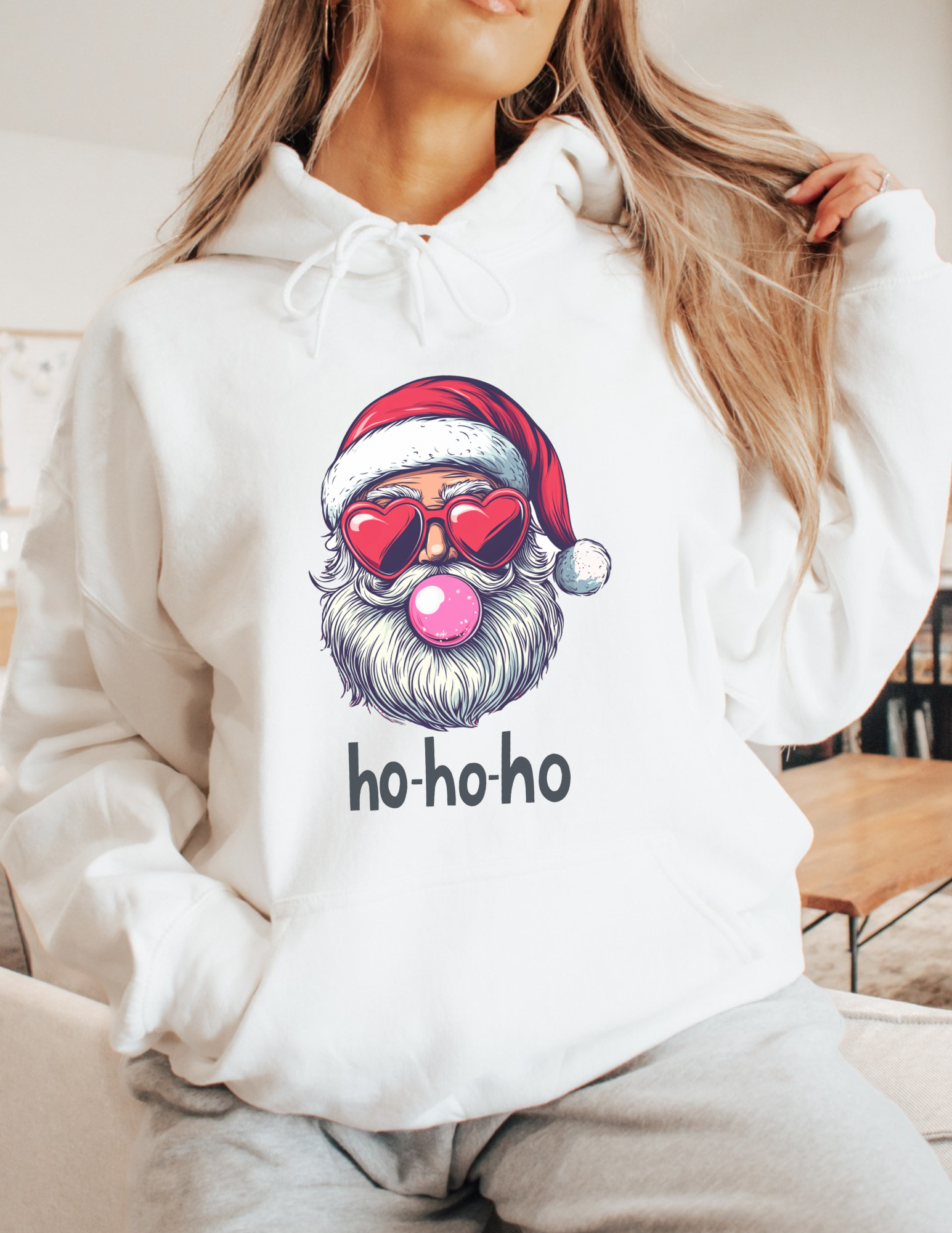Retro Pink Santa Sweatshirt