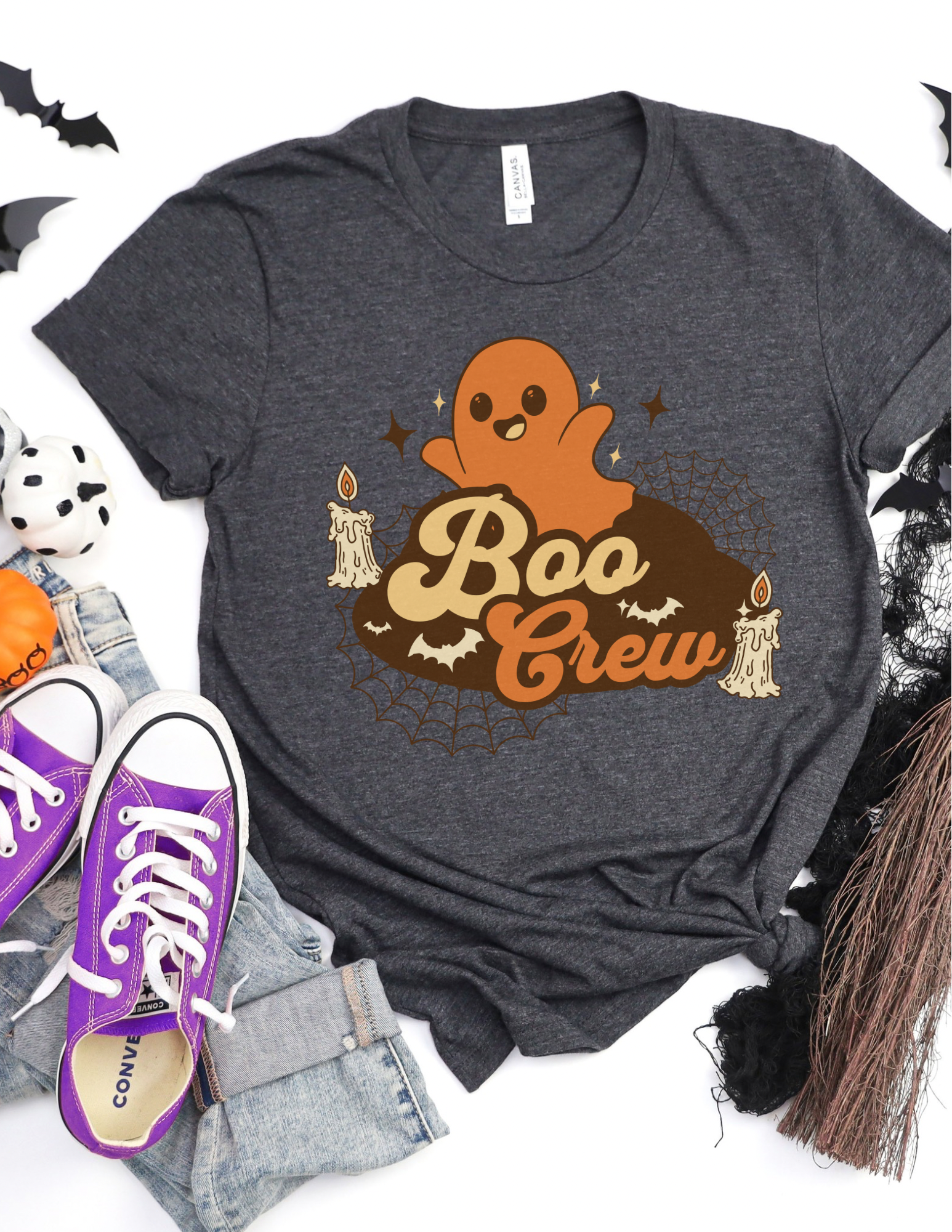 Cute Retro Boo Crew Shirt