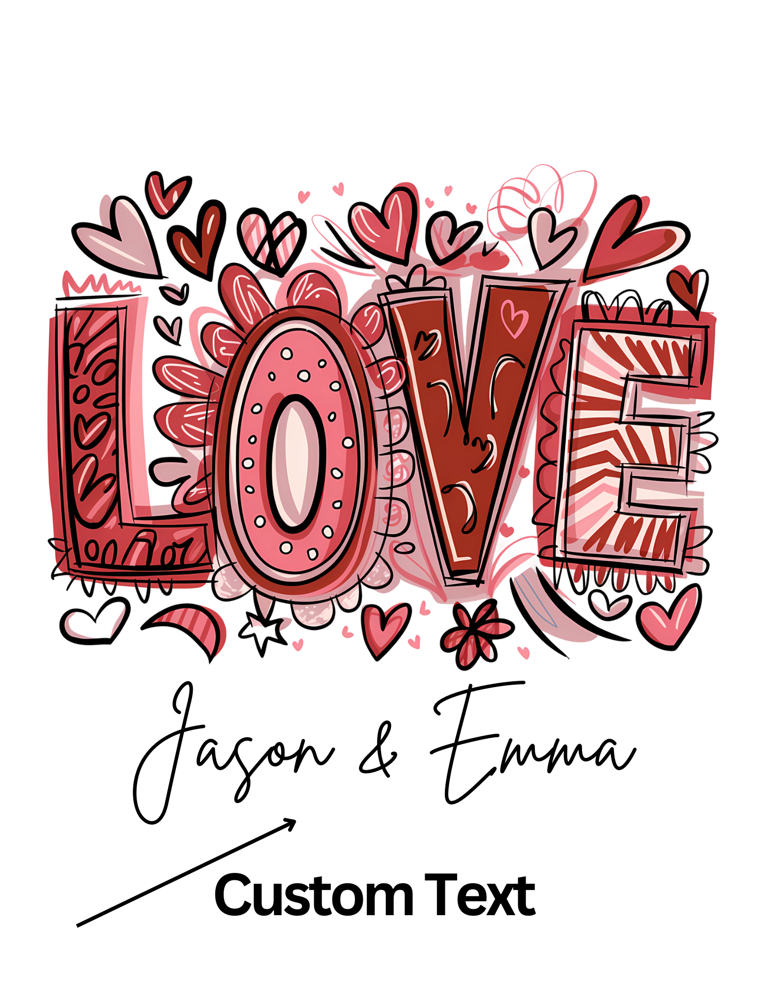 Personalized Retro Love Scented Candle