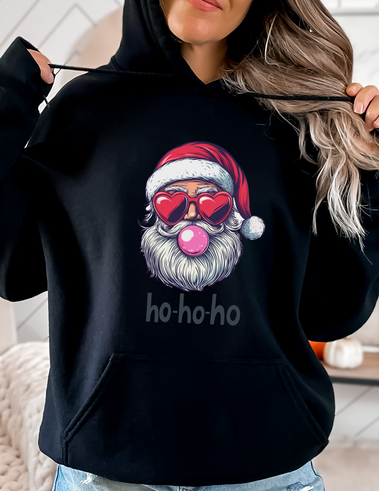 Retro Pink Santa Sweatshirt