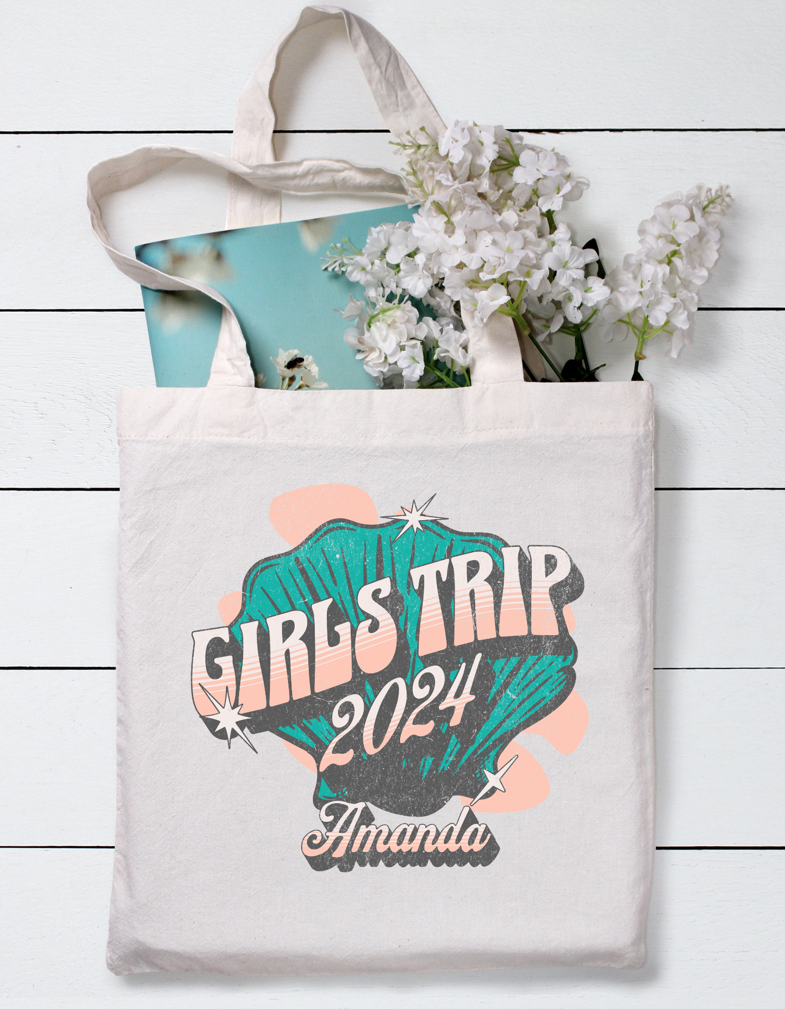 Shell Girls Trip Tote Bag