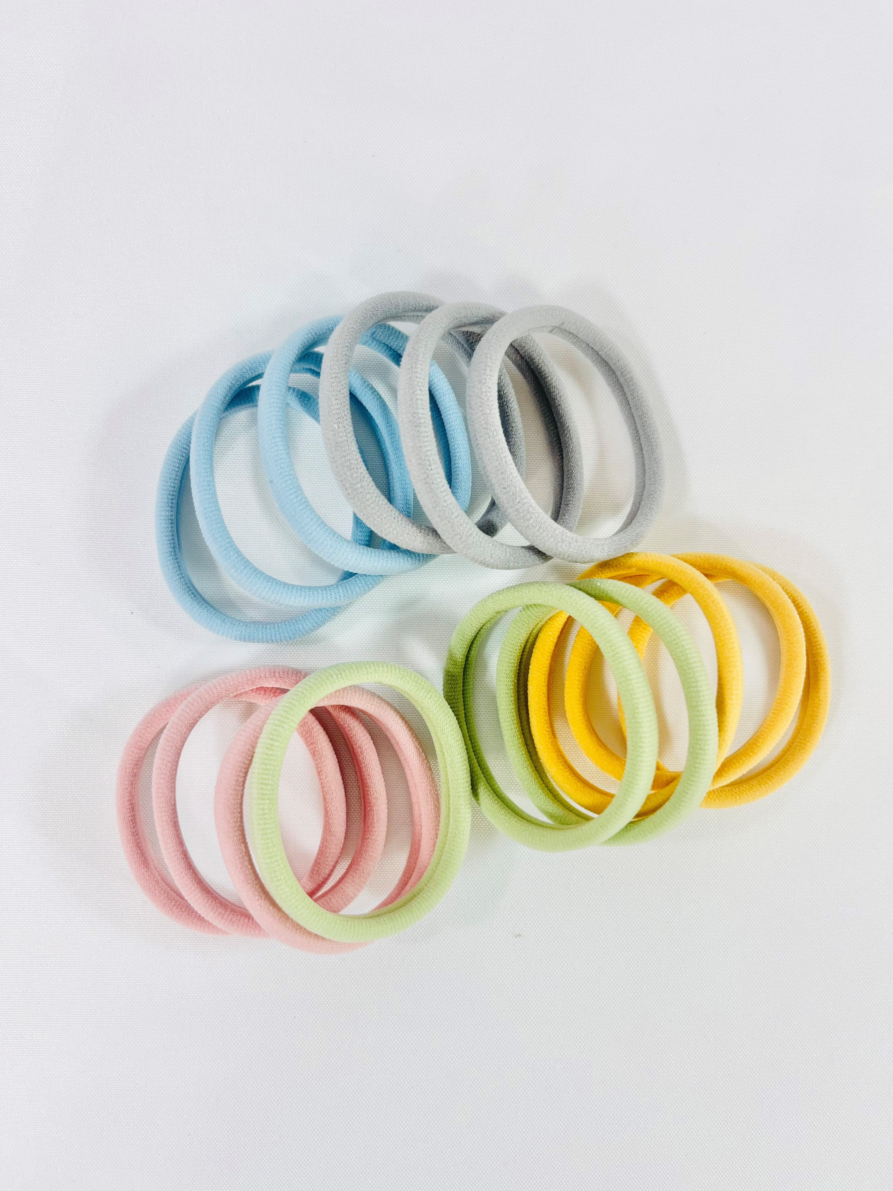 Soft Hair Ties- Set Of 15