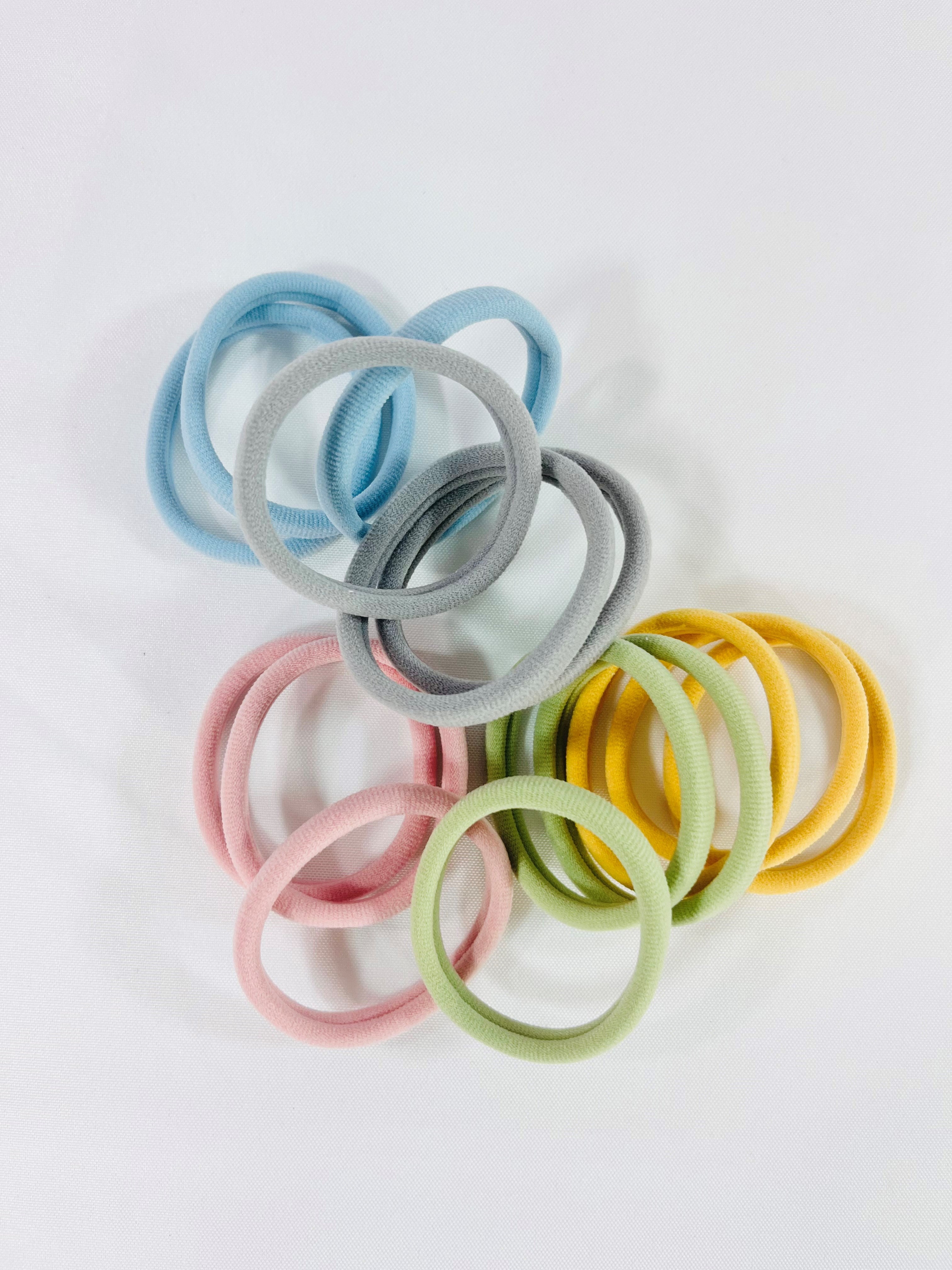 Soft Hair Ties- Set Of 15