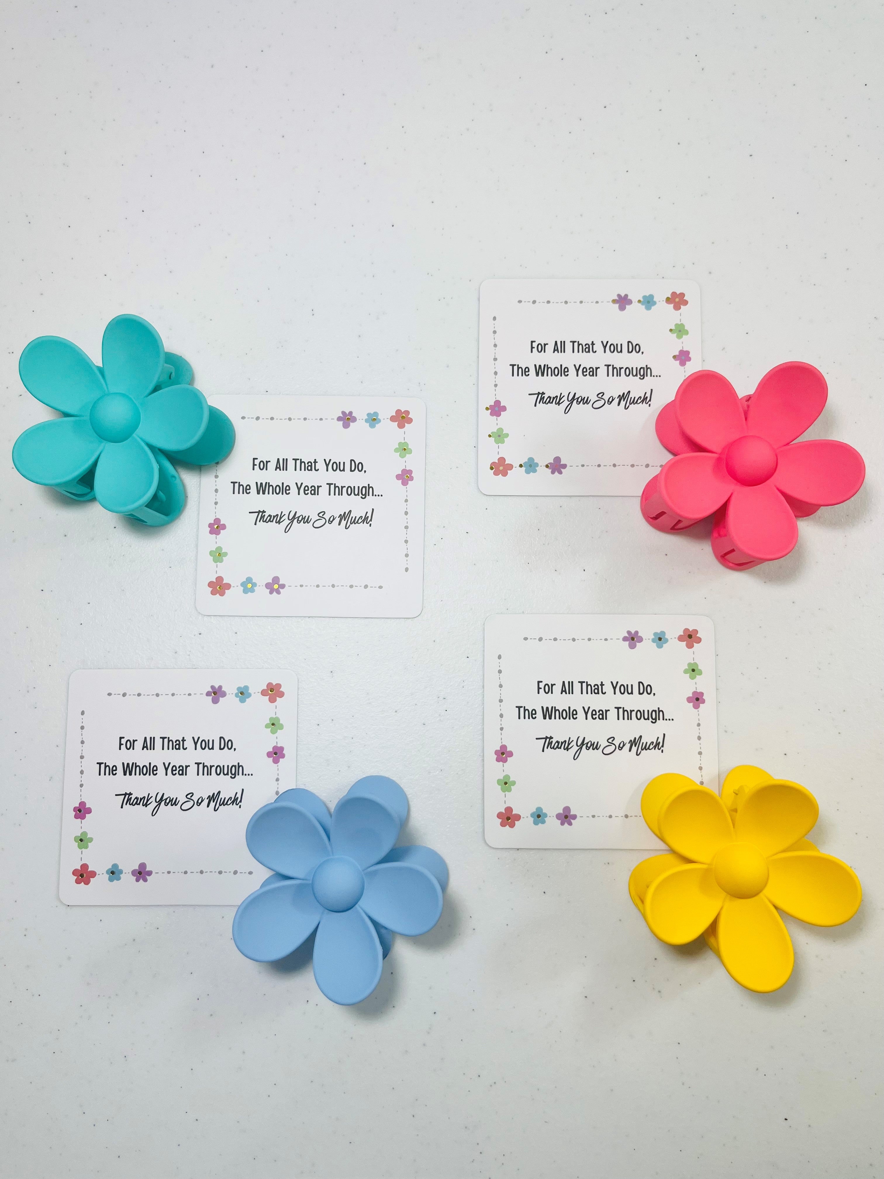 Flower Clip Appreciation Gift