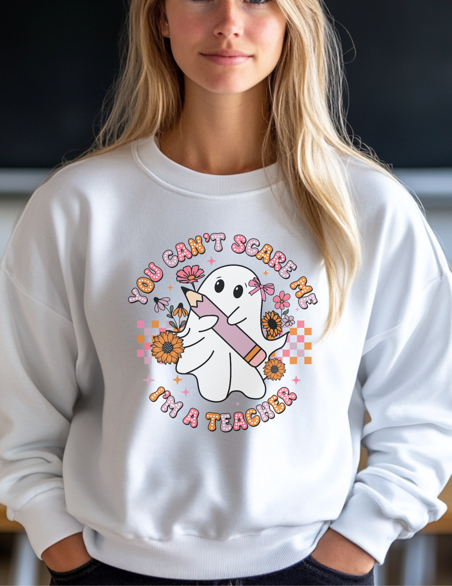 Cute Teacher Halloween Sweatshirt