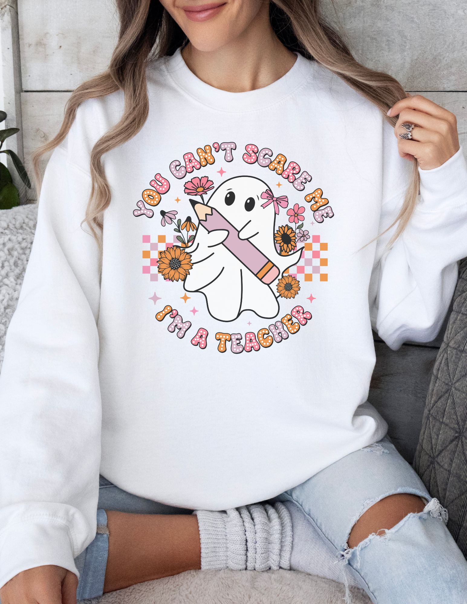 Cute Teacher Halloween Sweatshirt