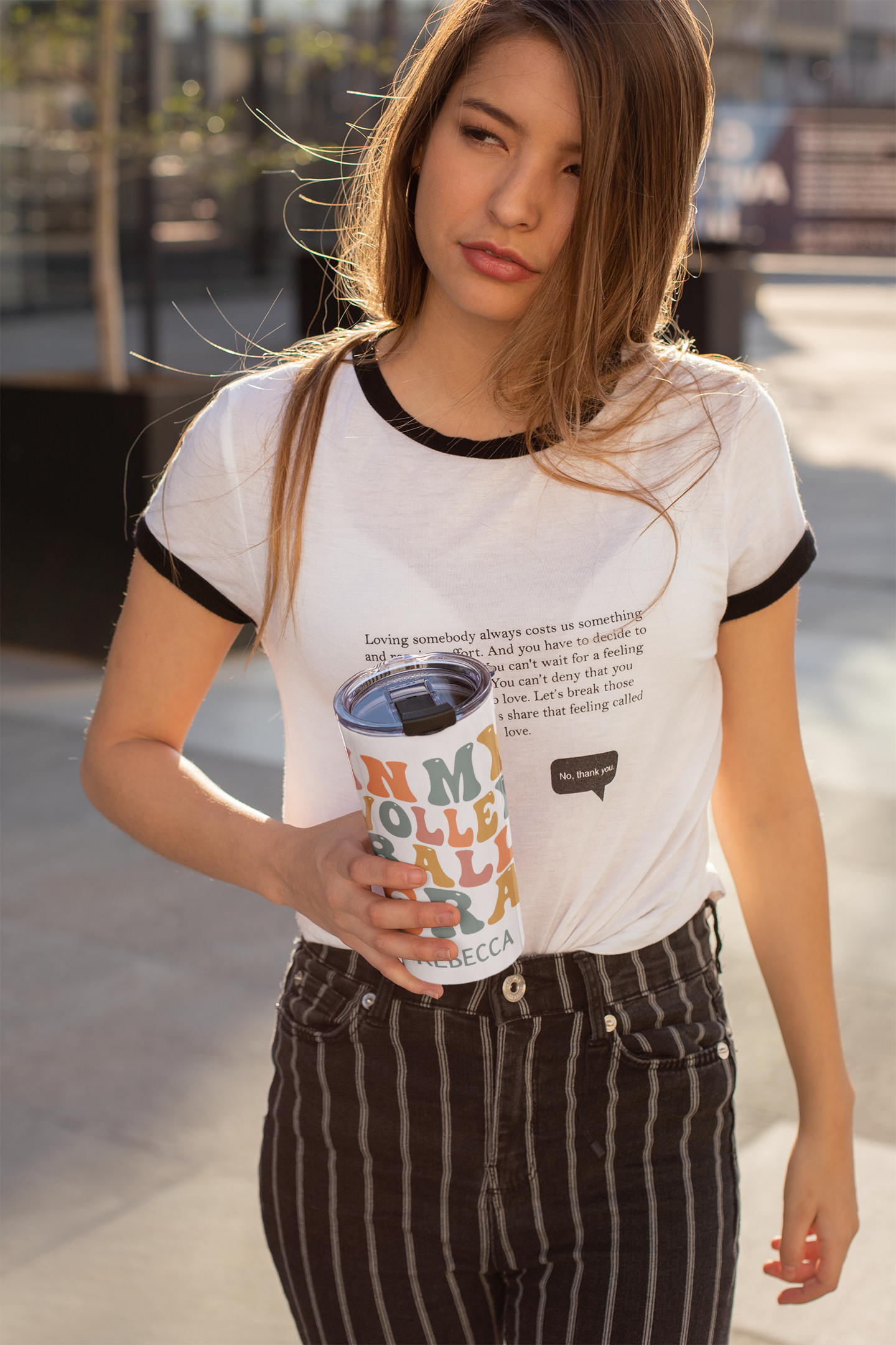 Personalized Volleyball Player Tumbler