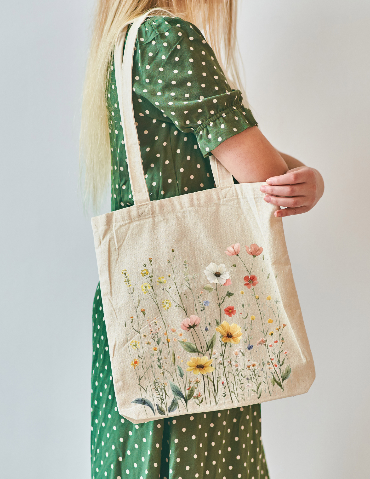 Colorful Wildflower Tote Bag