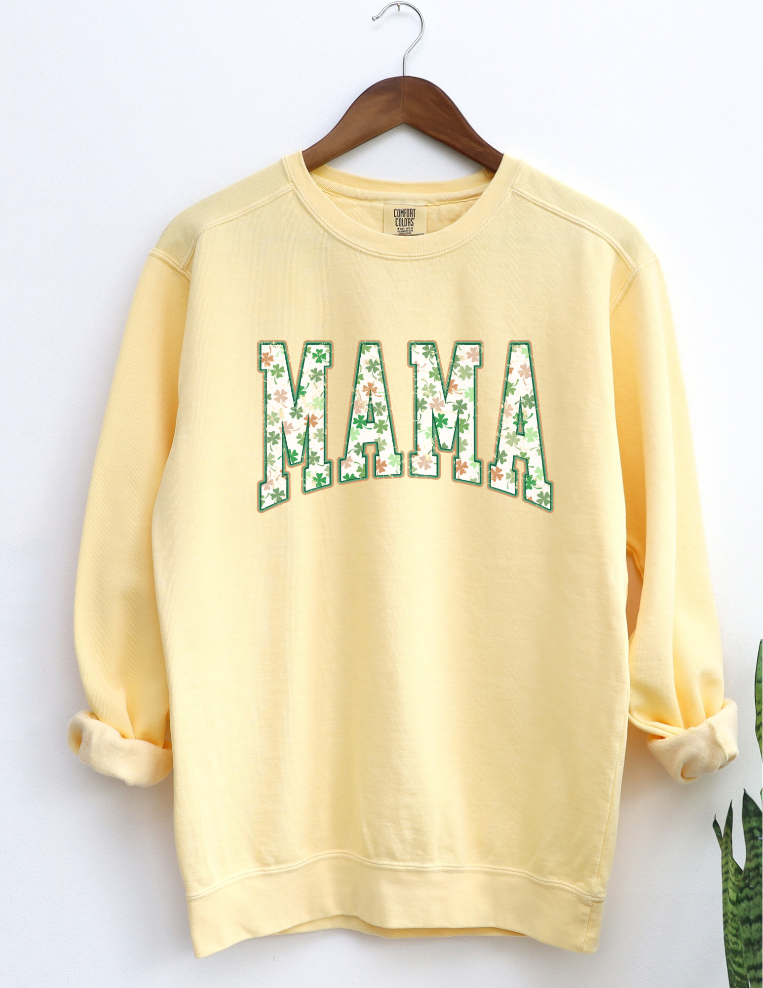 Comfort Colors Lucky Mama Clover Shirt