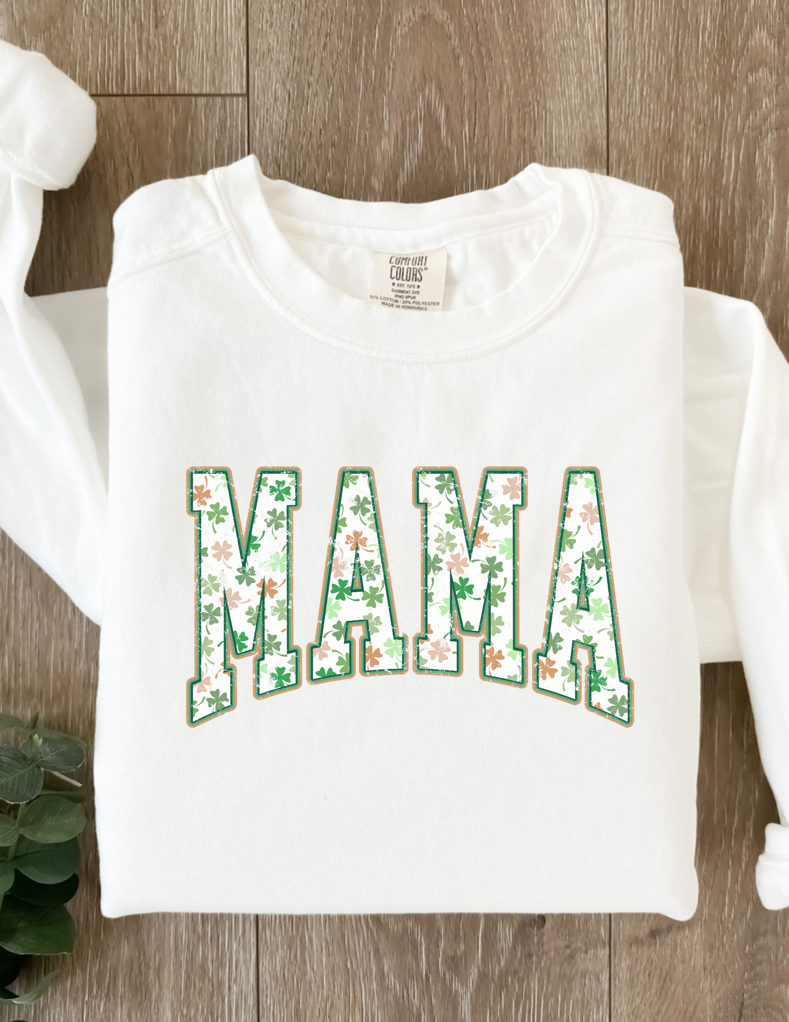 Comfort Colors Lucky Mama Clover Shirt