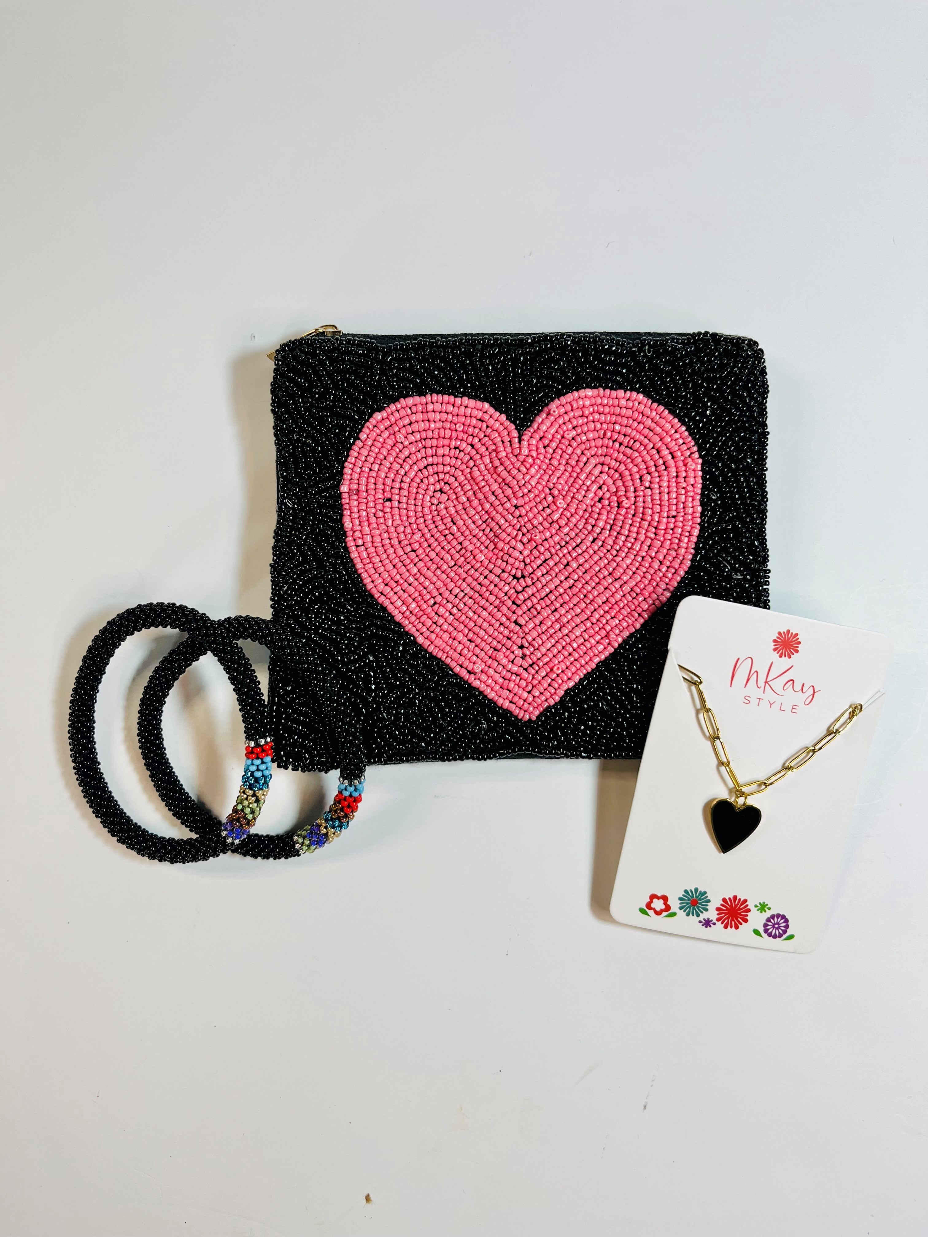 Pink Black Heart Pack