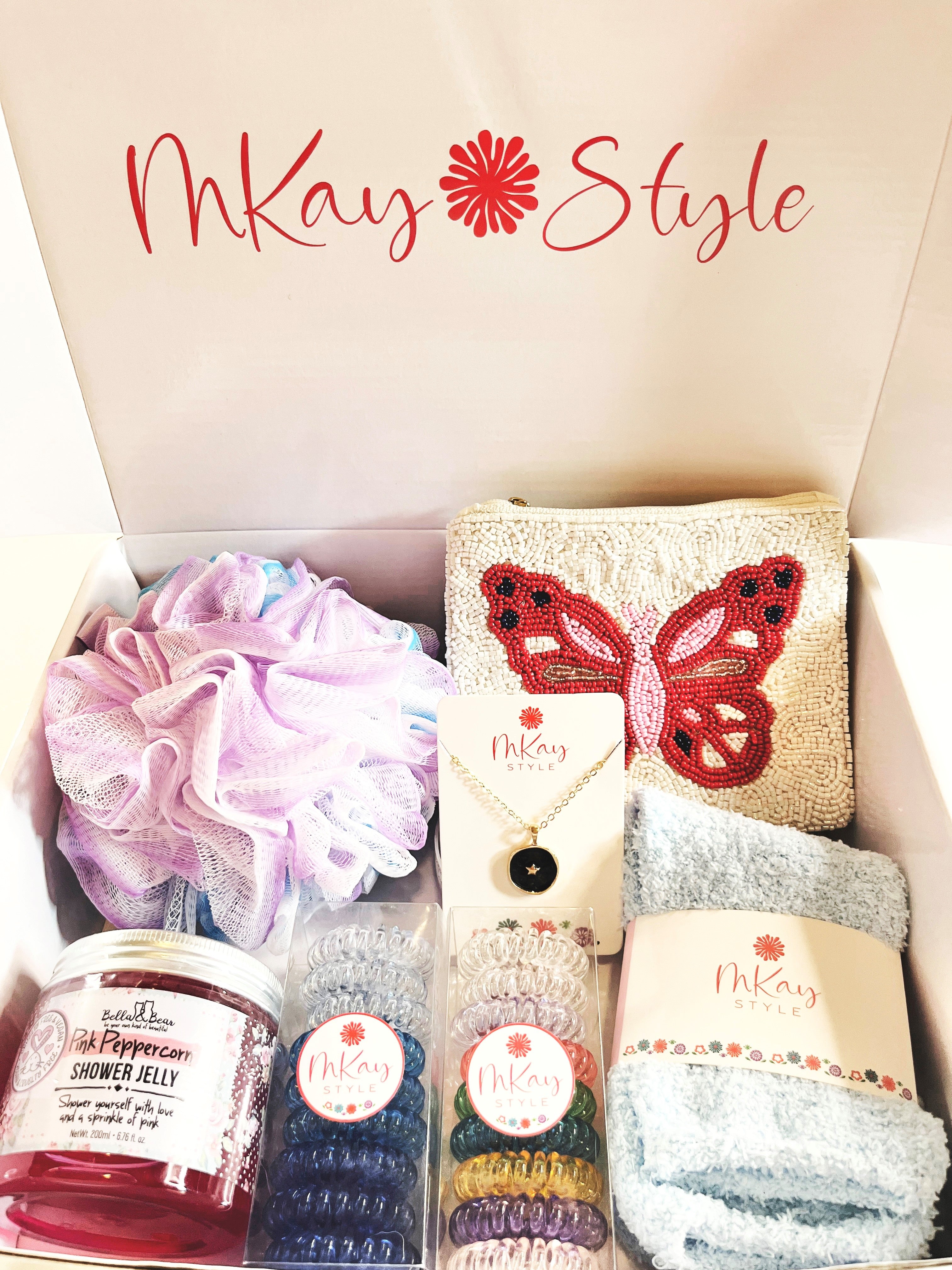 MKay Style Butterfly Blue Gift Box