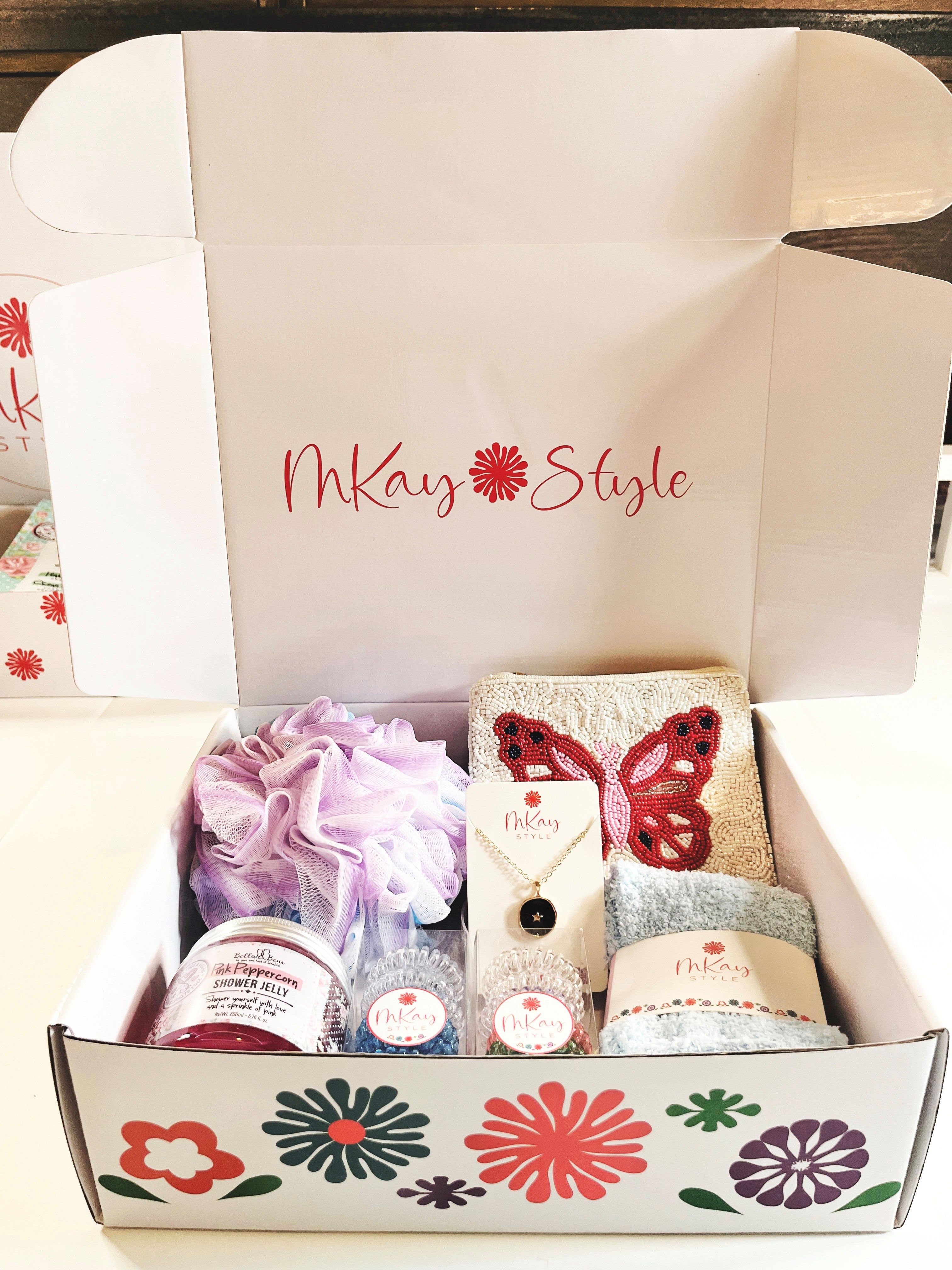 MKay Style Butterfly Blue Gift Box