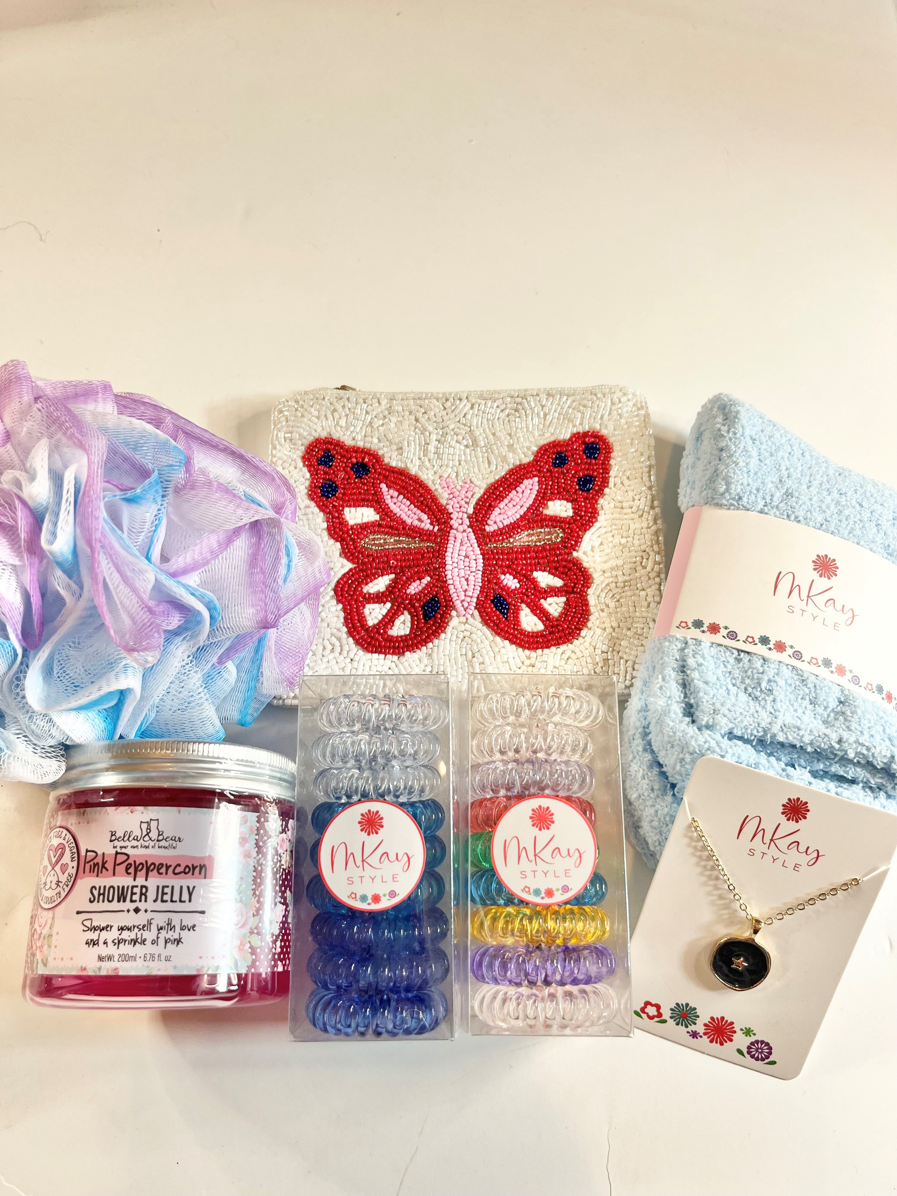 MKay Style Butterfly Blue Gift Box