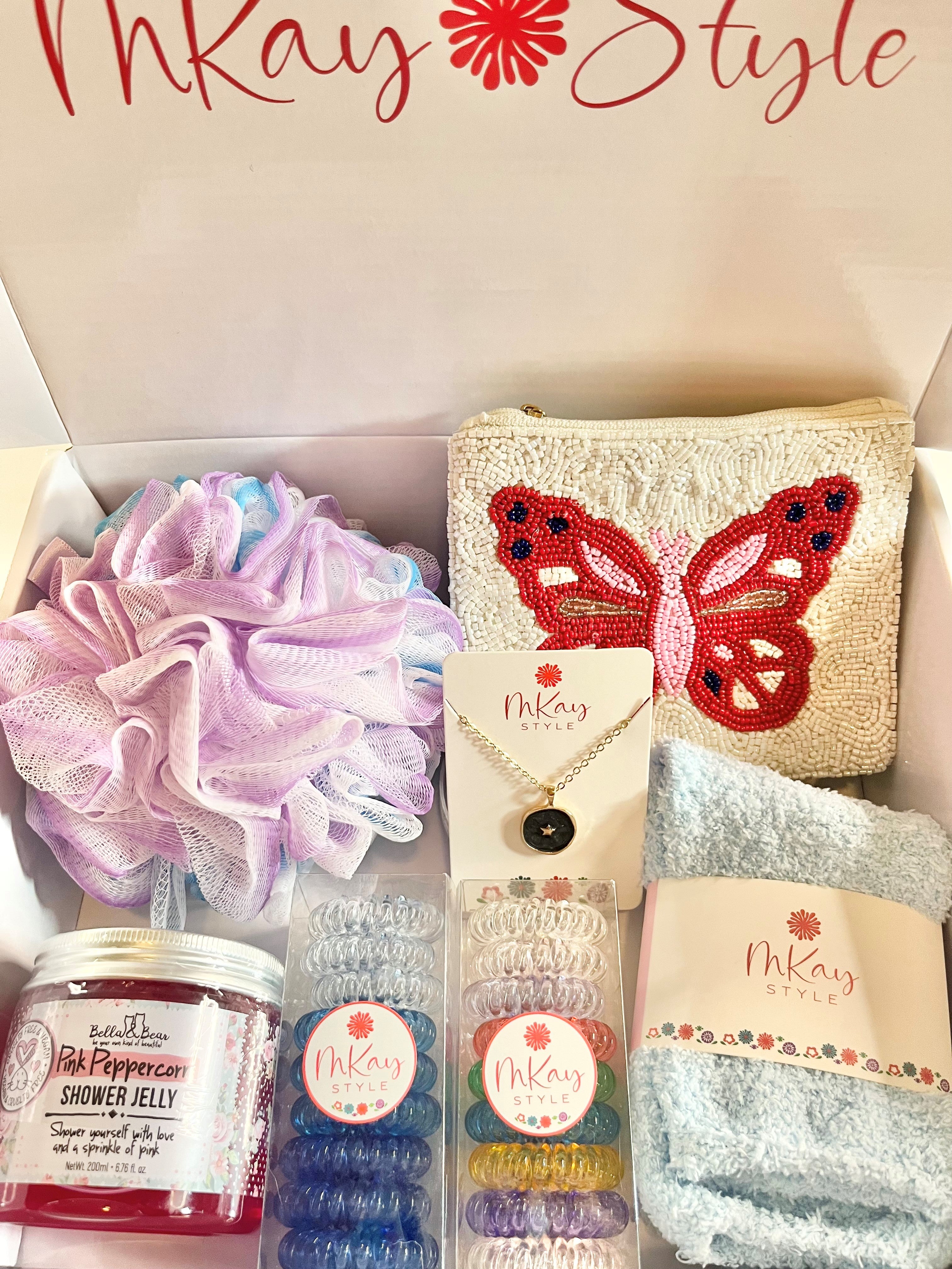 MKay Style Butterfly Blue Gift Box