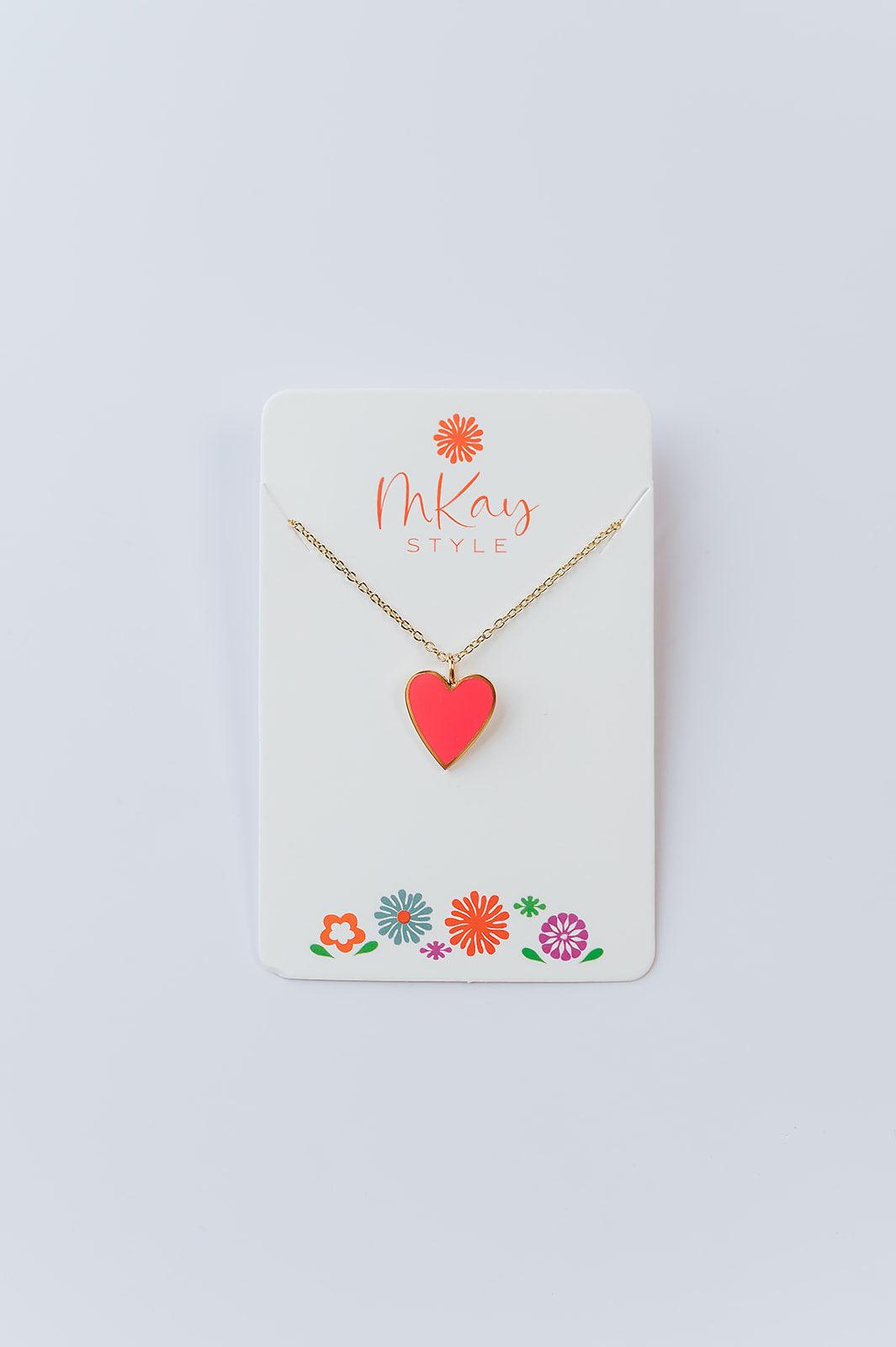 Pink Heart Necklace Party Pack Party Favor - Mkay Style