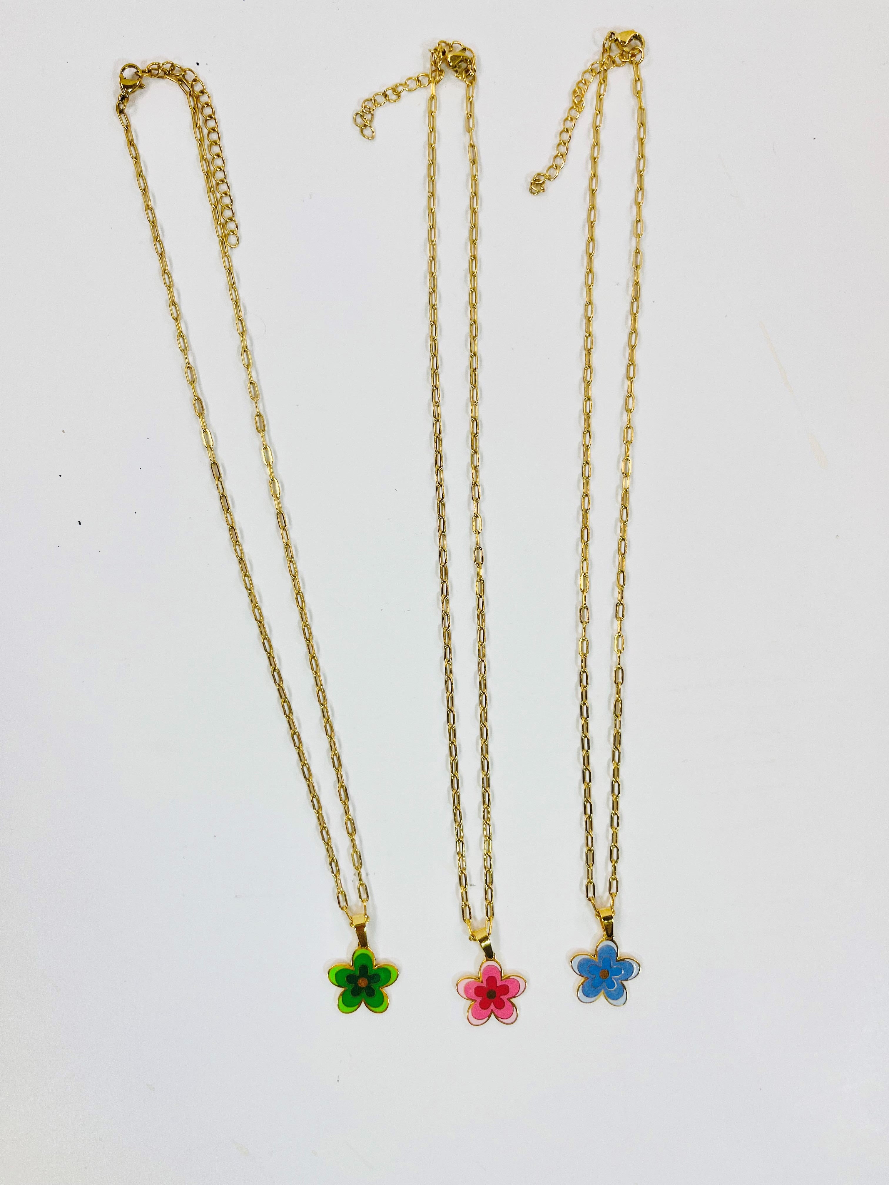 Boho Flower Necklace