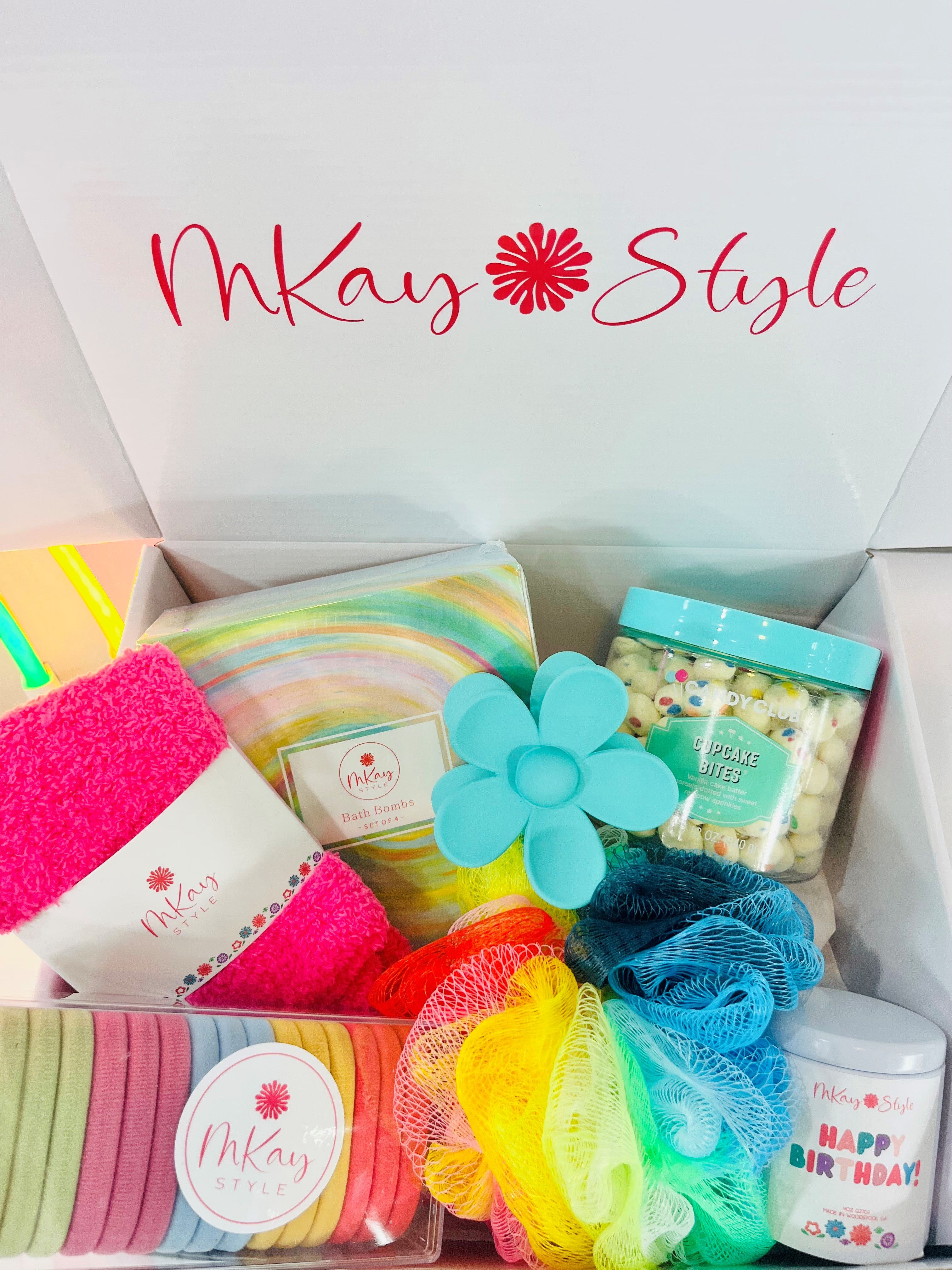 Colorful Happy Birthday Gift Box