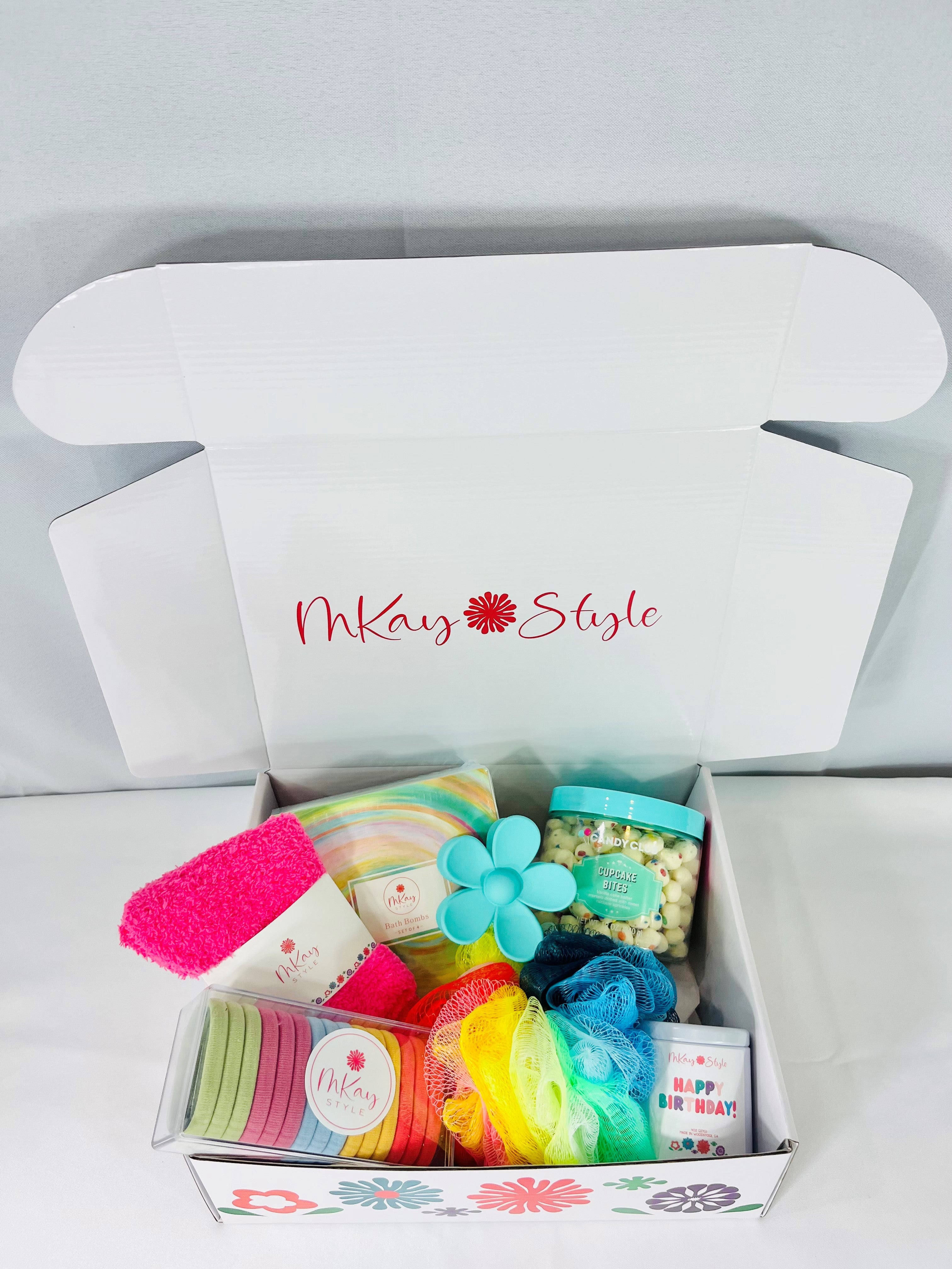 Colorful Happy Birthday Gift Box