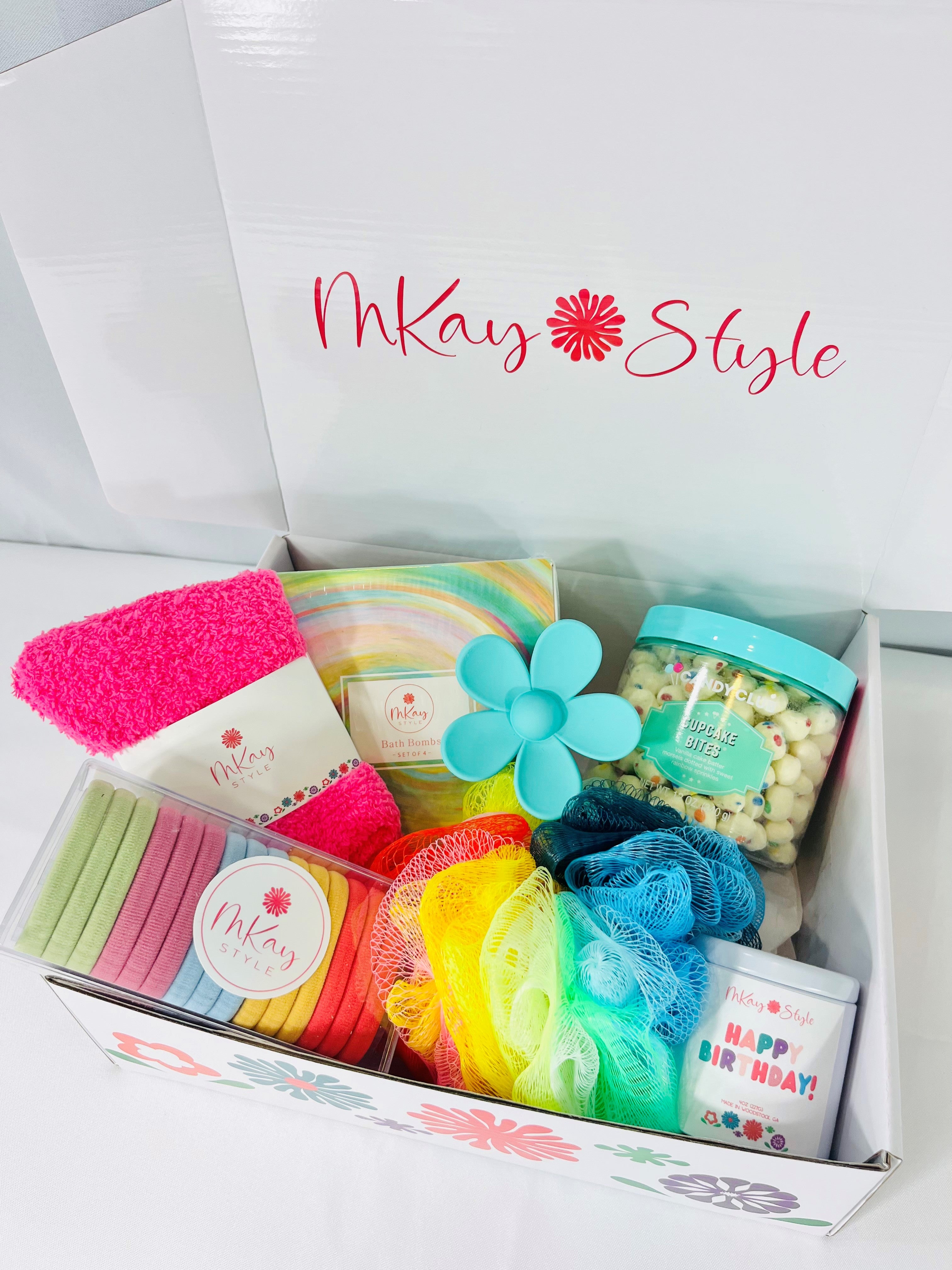 Colorful Happy Birthday Gift Box