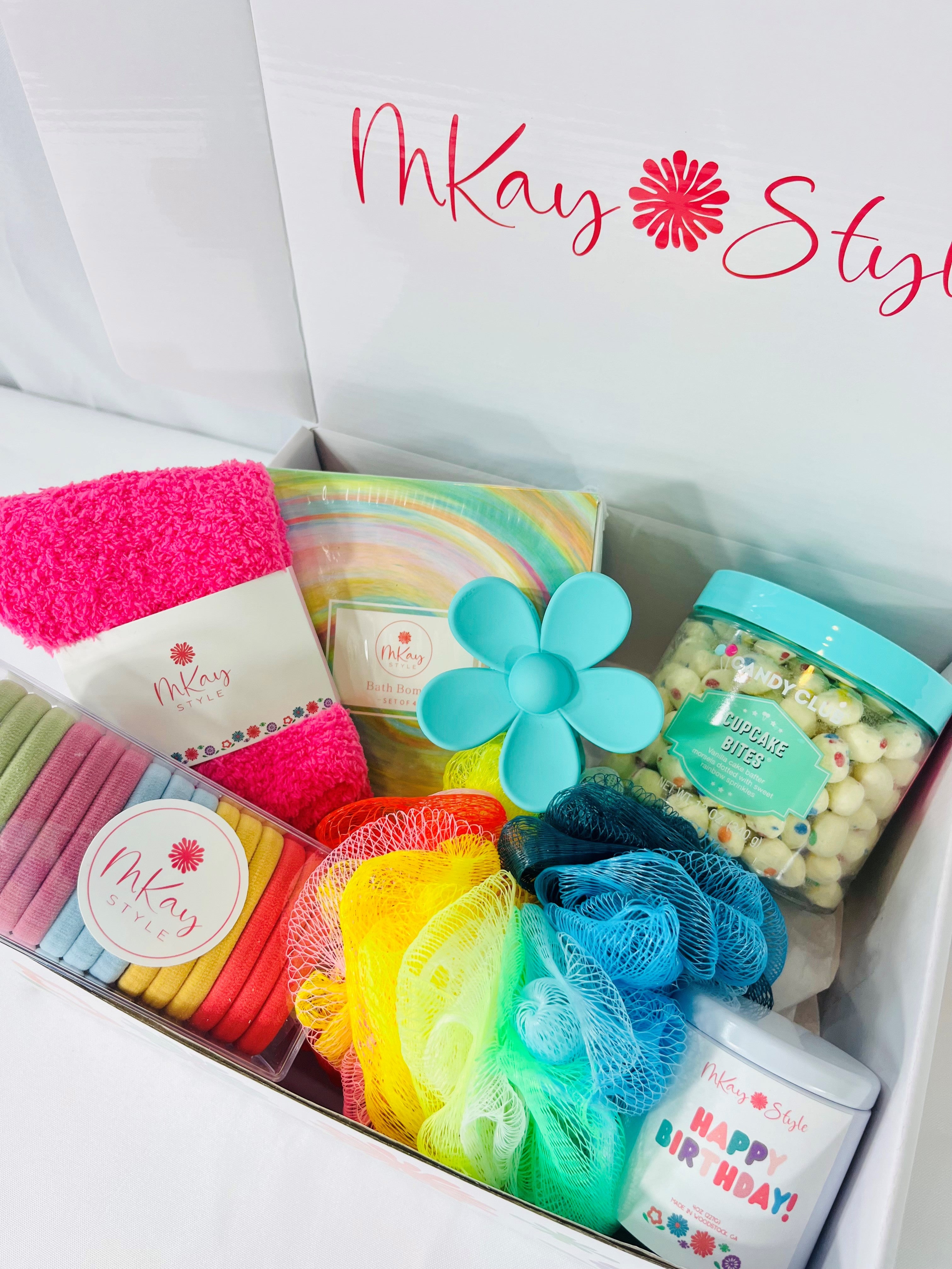 Colorful Happy Birthday Gift Box